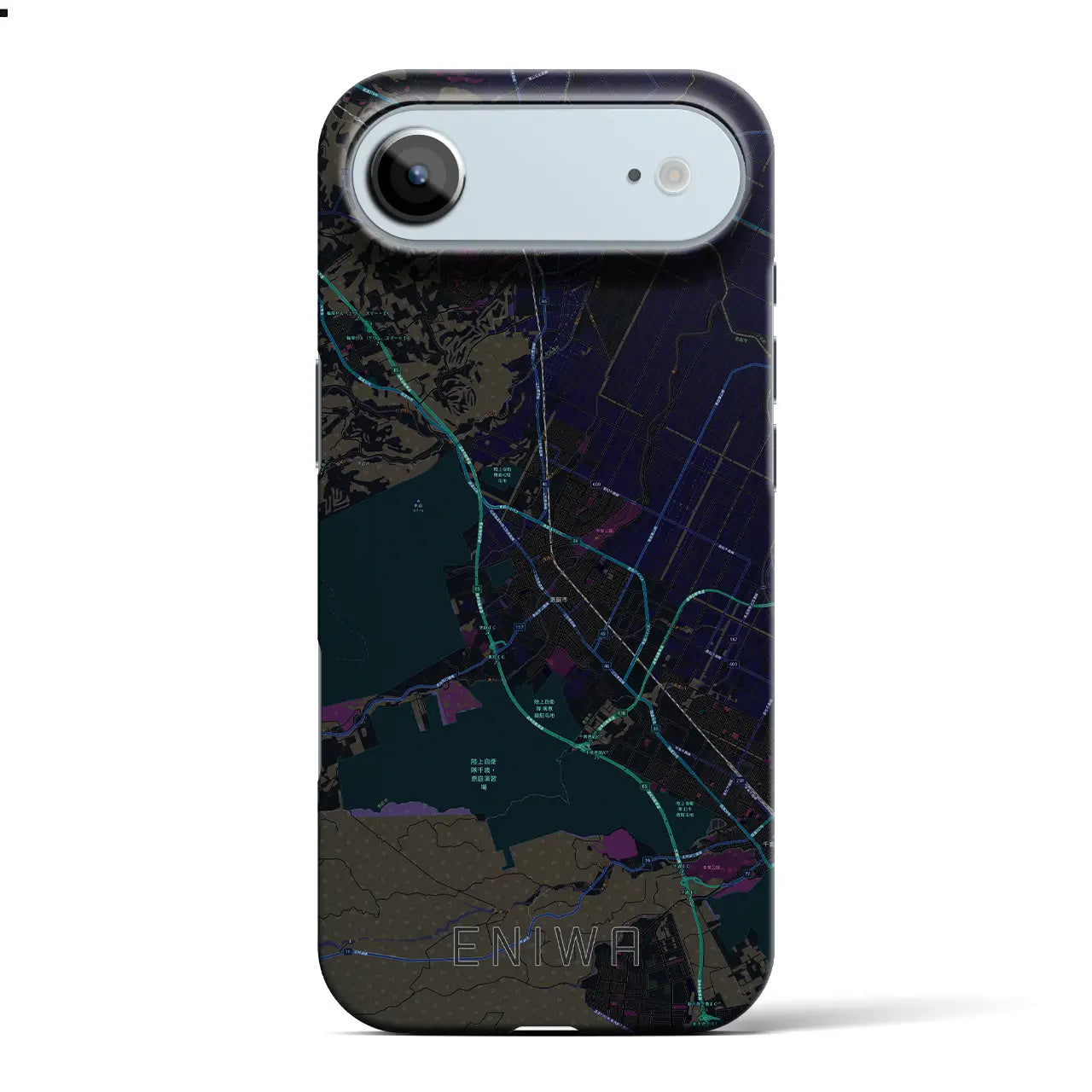 【恵庭(北海道)】地図柄iPhoneケース(バックカバータイプ)