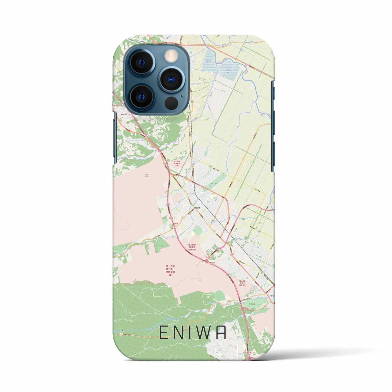 【恵庭(北海道)】地図柄iPhoneケース(バックカバータイプ)