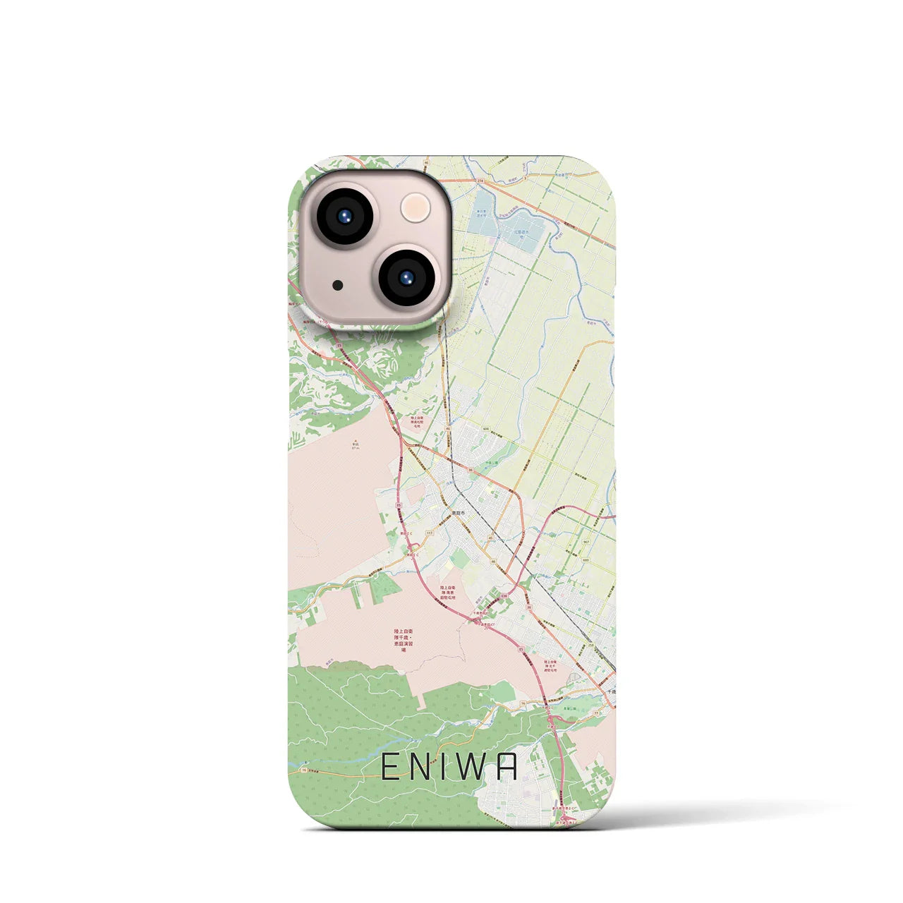 【恵庭(北海道)】地図柄iPhoneケース(バックカバータイプ)