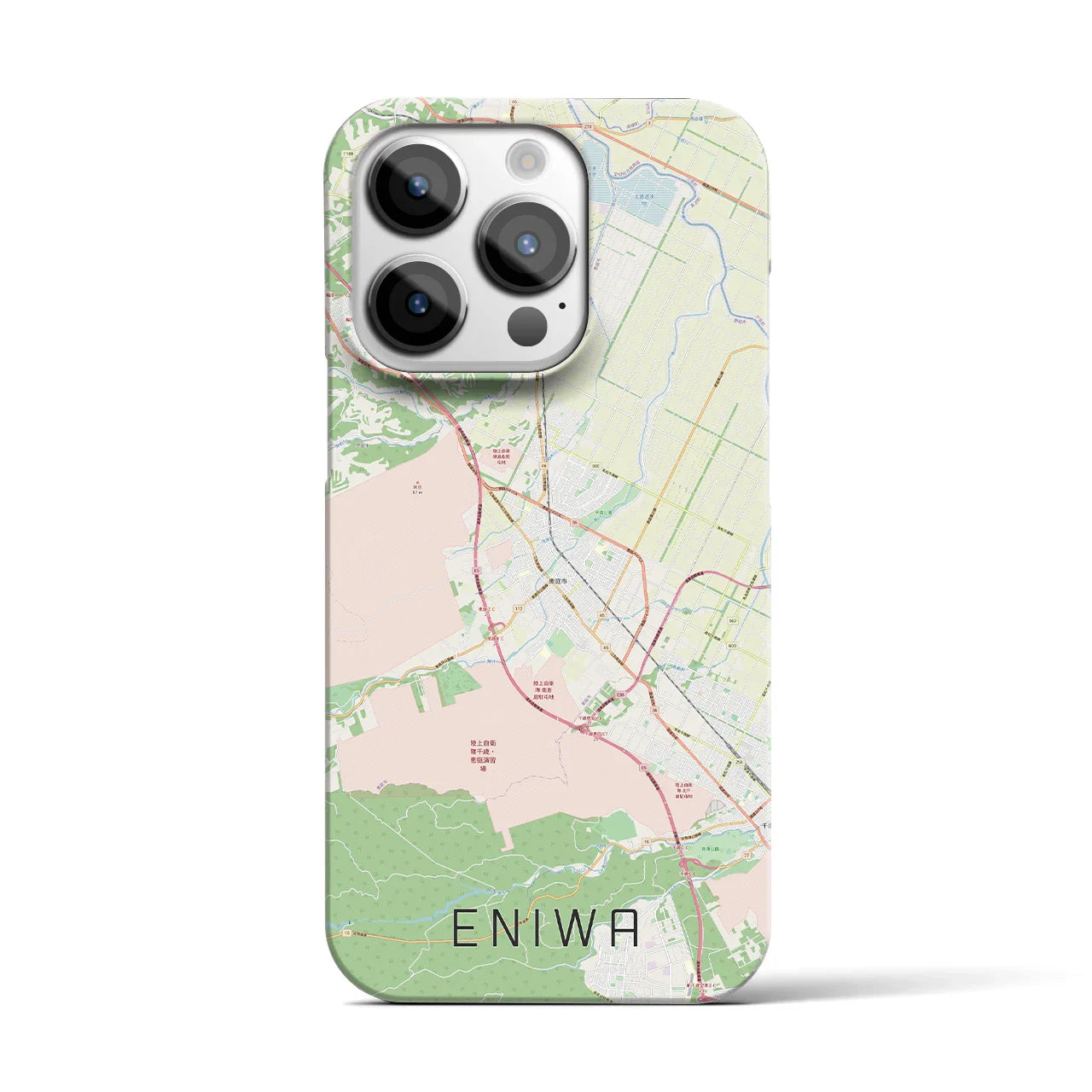 【恵庭(北海道)】地図柄iPhoneケース(バックカバータイプ)