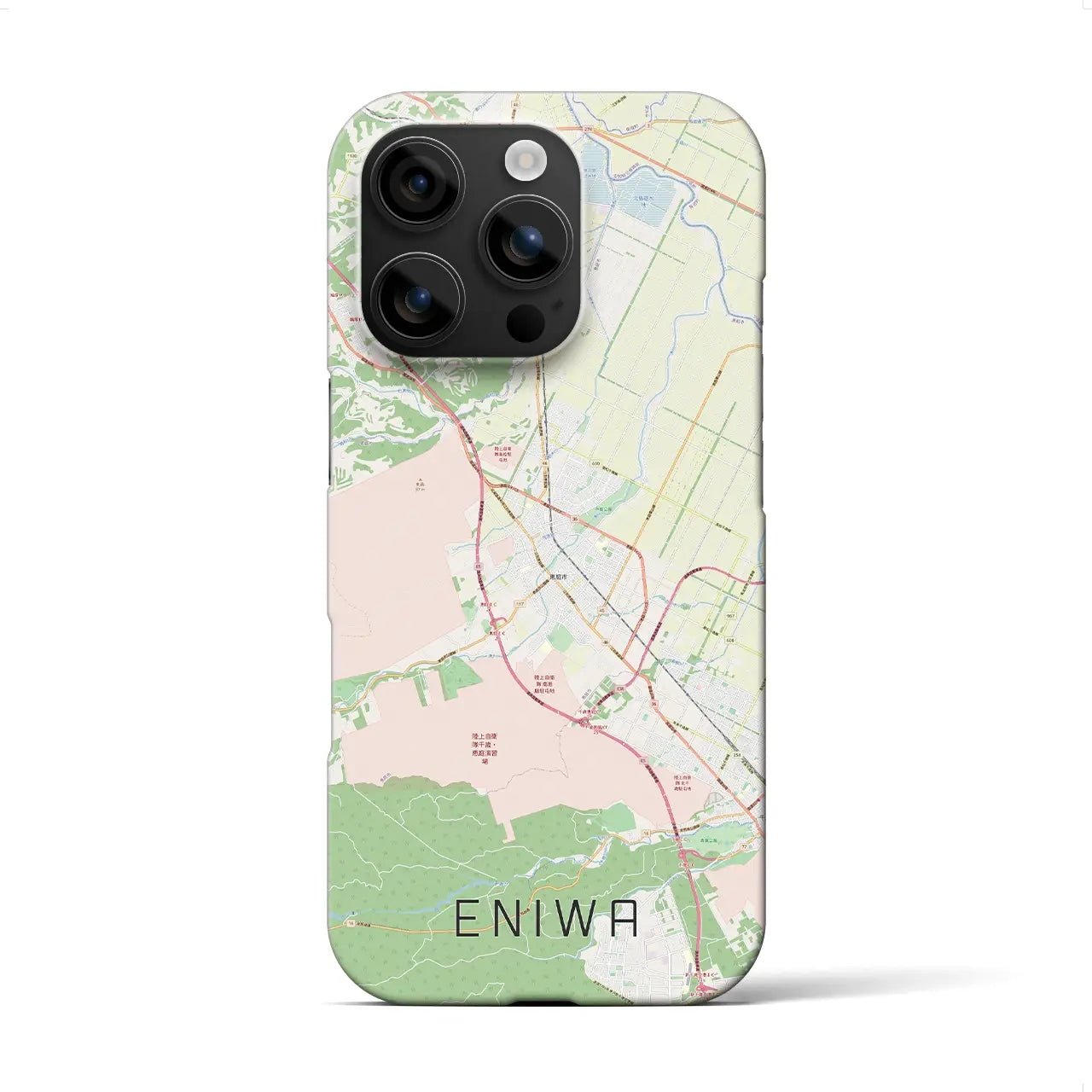 【恵庭(北海道)】地図柄iPhoneケース(バックカバータイプ)