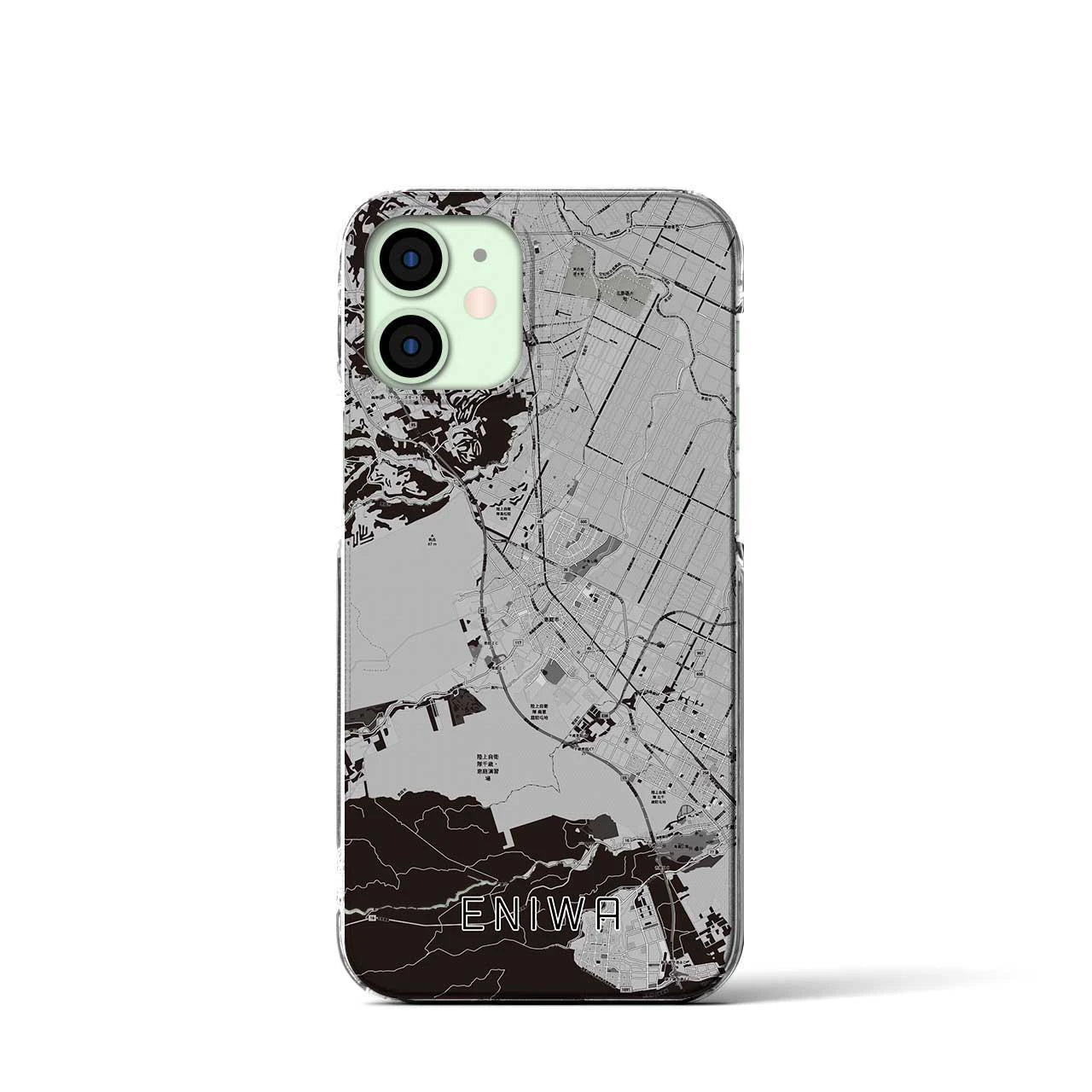 【恵庭(北海道)】地図柄iPhoneケース(クリアタイプ)