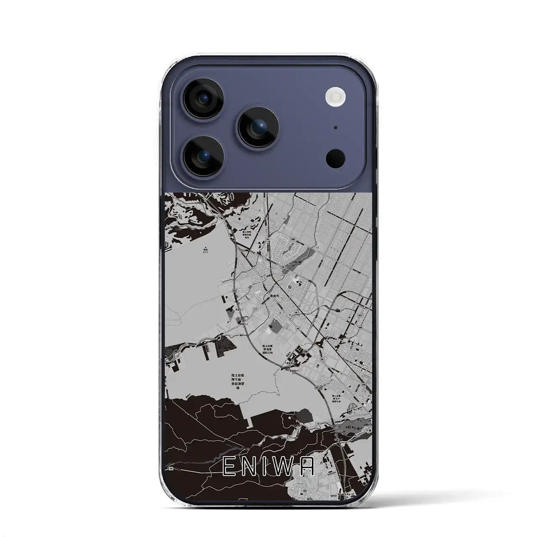 【恵庭(北海道)】地図柄iPhoneケース(クリアタイプ)