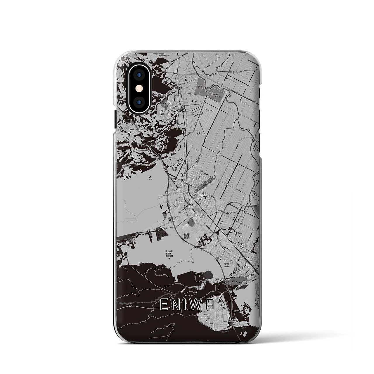 【恵庭(北海道)】地図柄iPhoneケース(クリアタイプ)