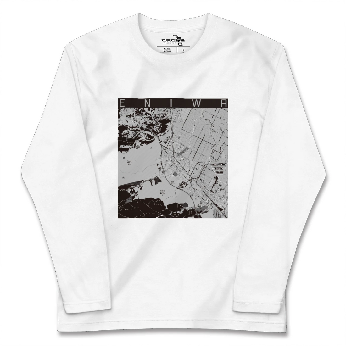 【恵庭(北海道)】地図柄ロングスリーブTシャツ