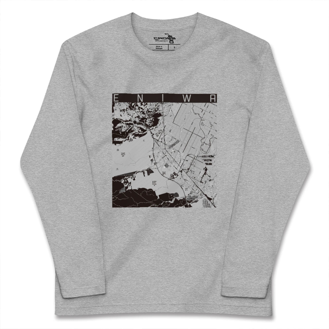 【恵庭(北海道)】地図柄ロングスリーブTシャツ