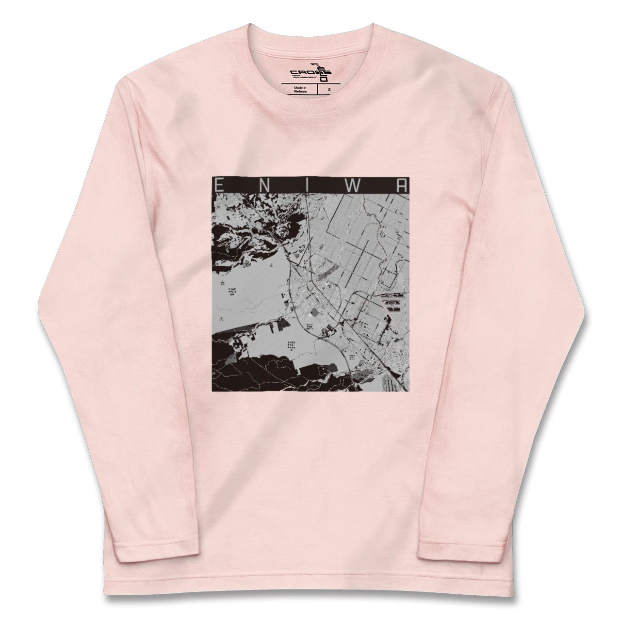 【恵庭(北海道)】地図柄ロングスリーブTシャツ