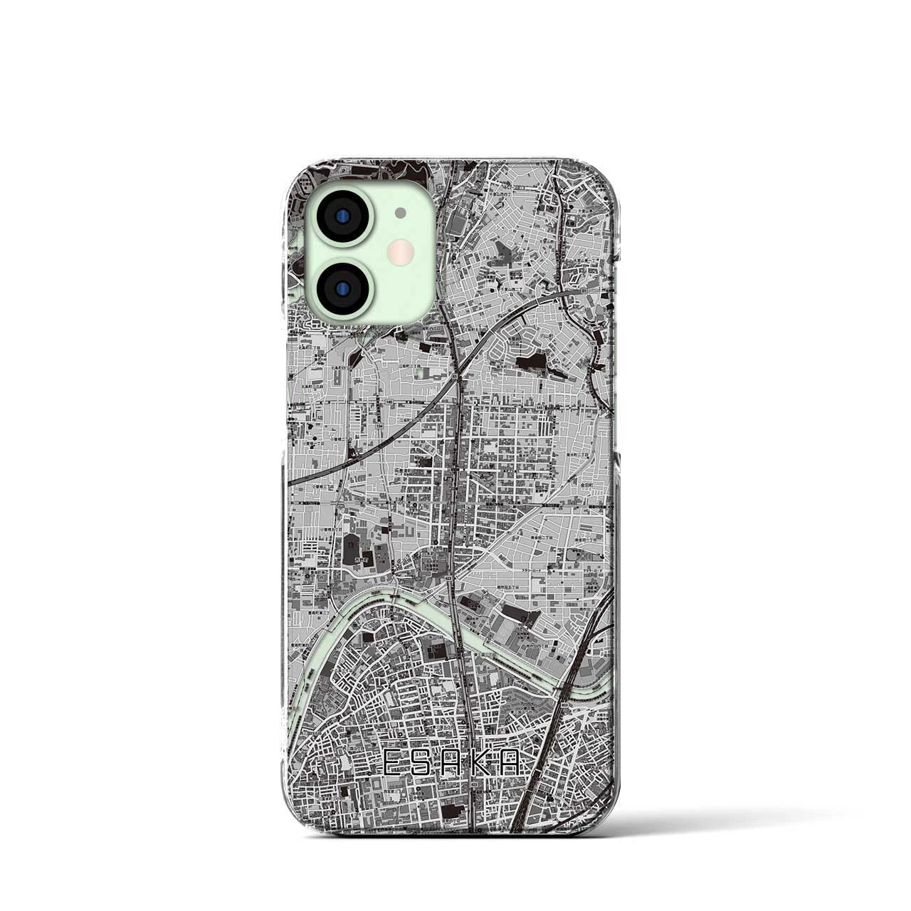 【江坂(大阪府)】地図柄iPhoneケース(クリアタイプ)