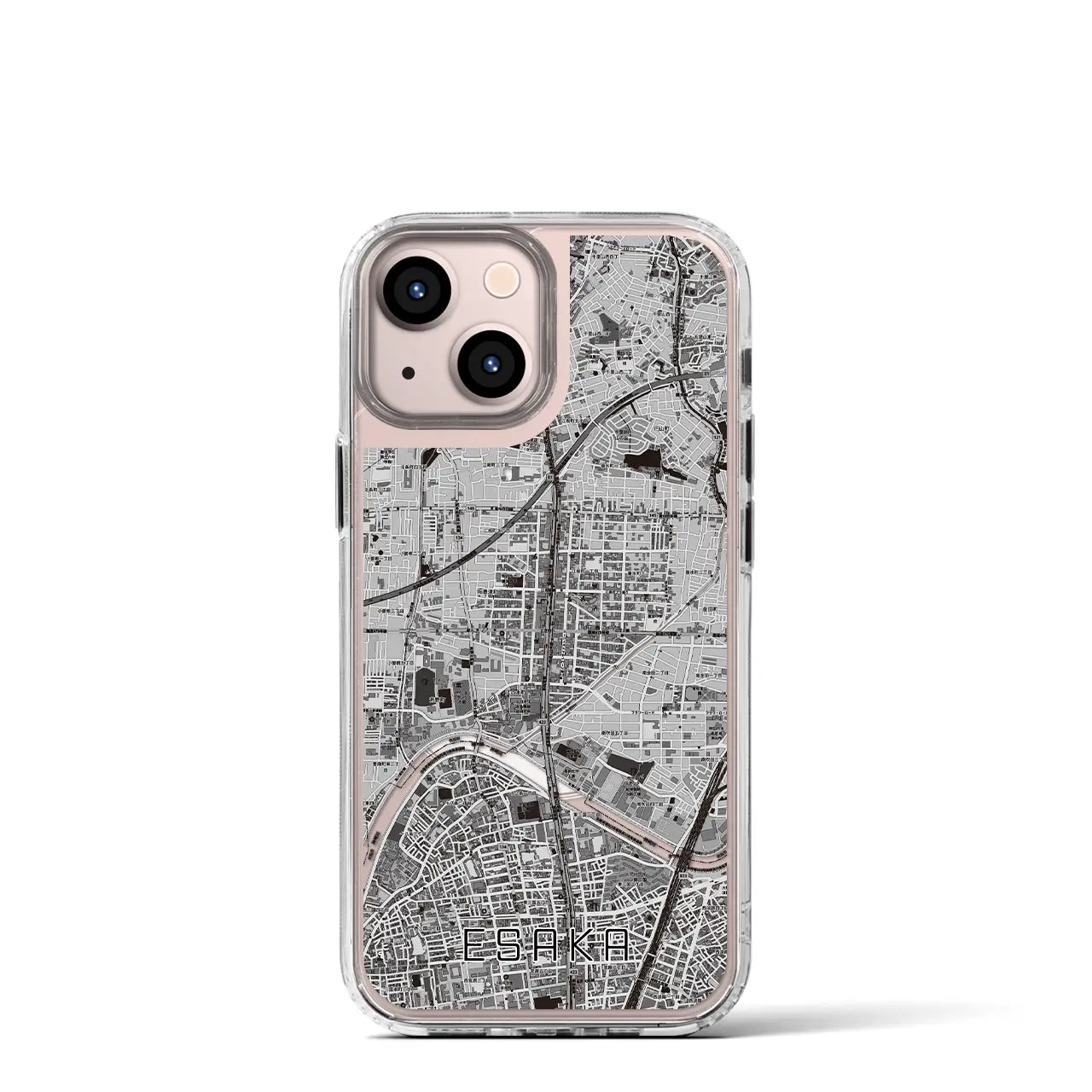 【江坂(大阪府)】地図柄iPhoneケース(MagSafeタイプ)