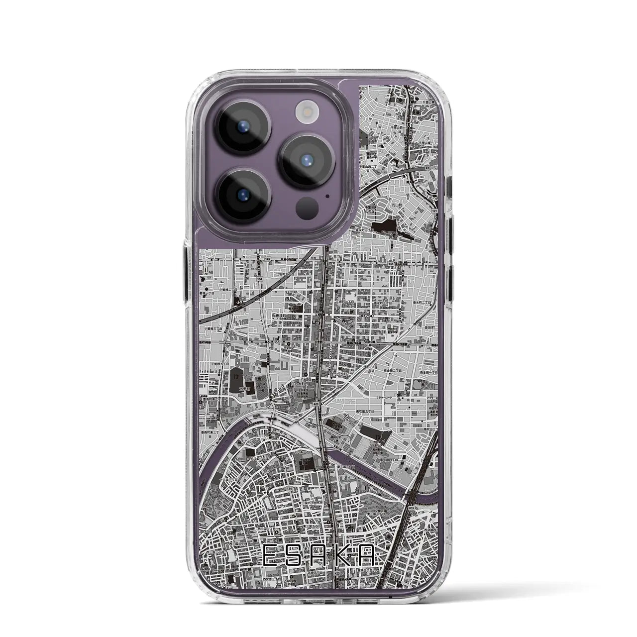 【江坂(大阪府)】地図柄iPhoneケース(MagSafeタイプ)