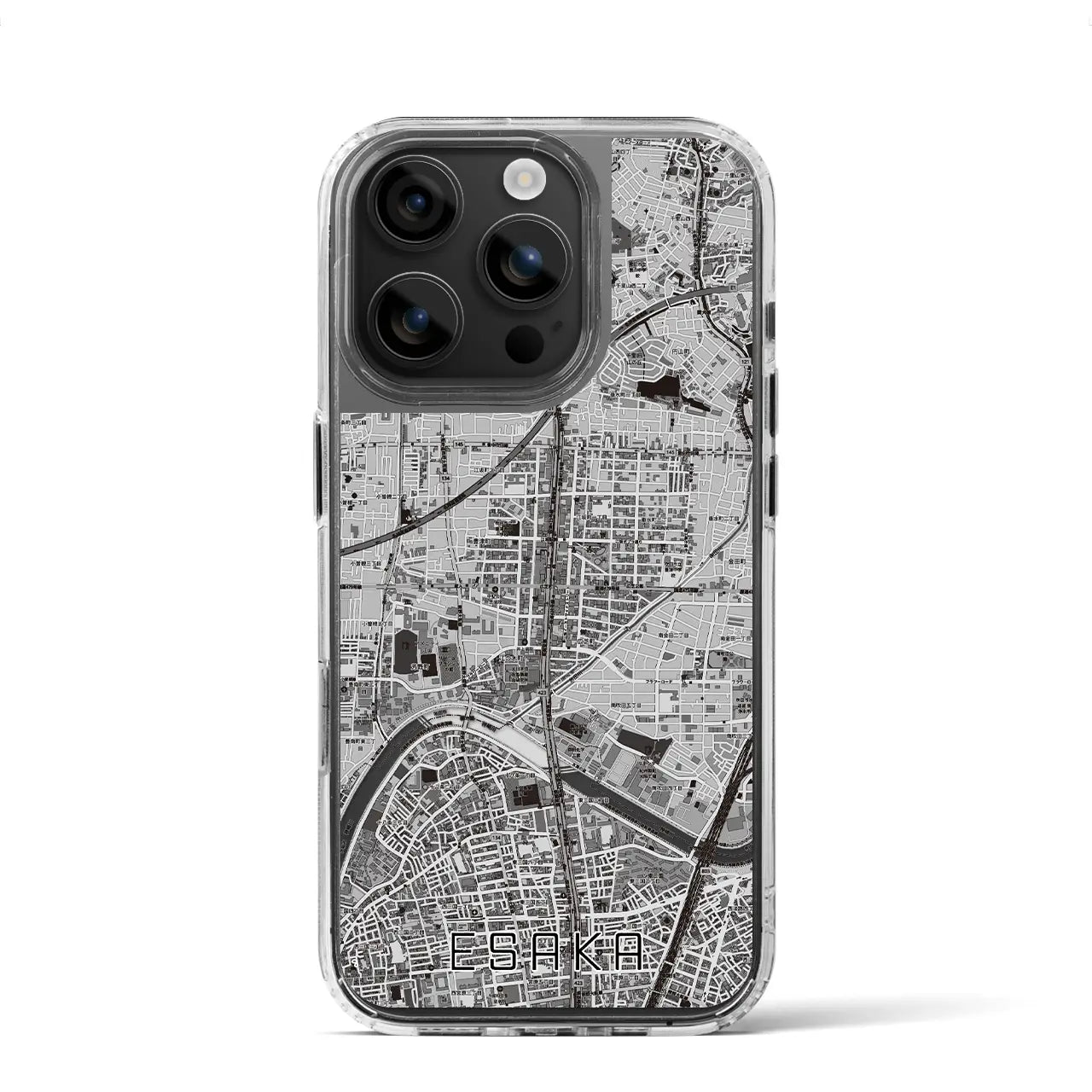 【江坂(大阪府)】地図柄iPhoneケース(MagSafeタイプ)