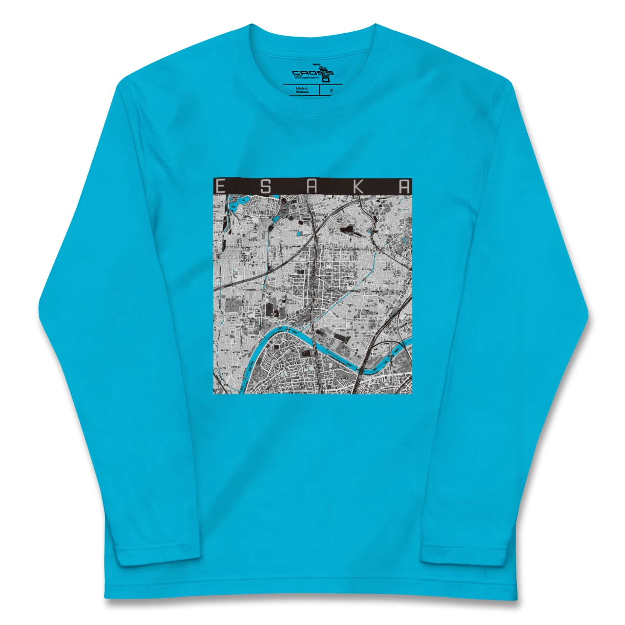 【江坂(大阪府)】地図柄ロングスリーブTシャツ