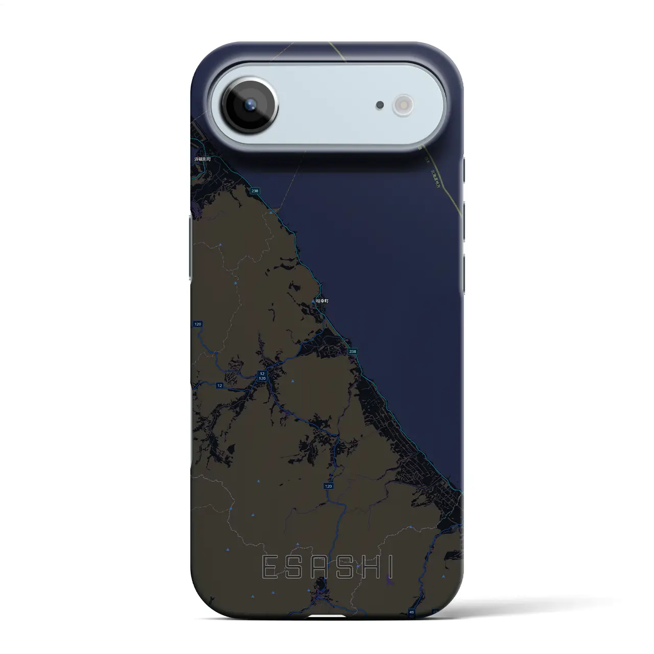 【枝幸(北海道)】地図柄iPhoneケース(バックカバータイプ)