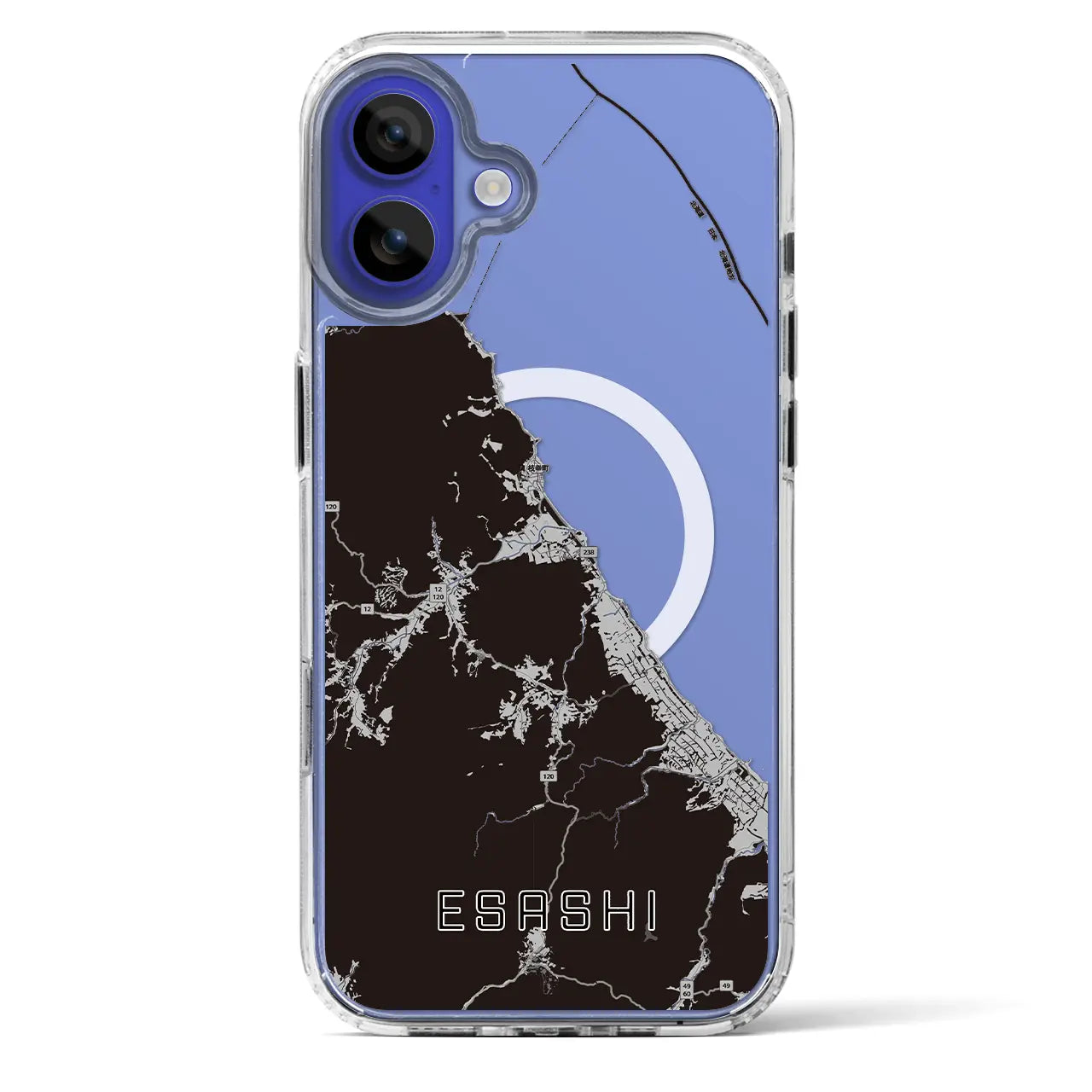 【枝幸(北海道)】地図柄iPhoneケース(MagSafeタイプ)
