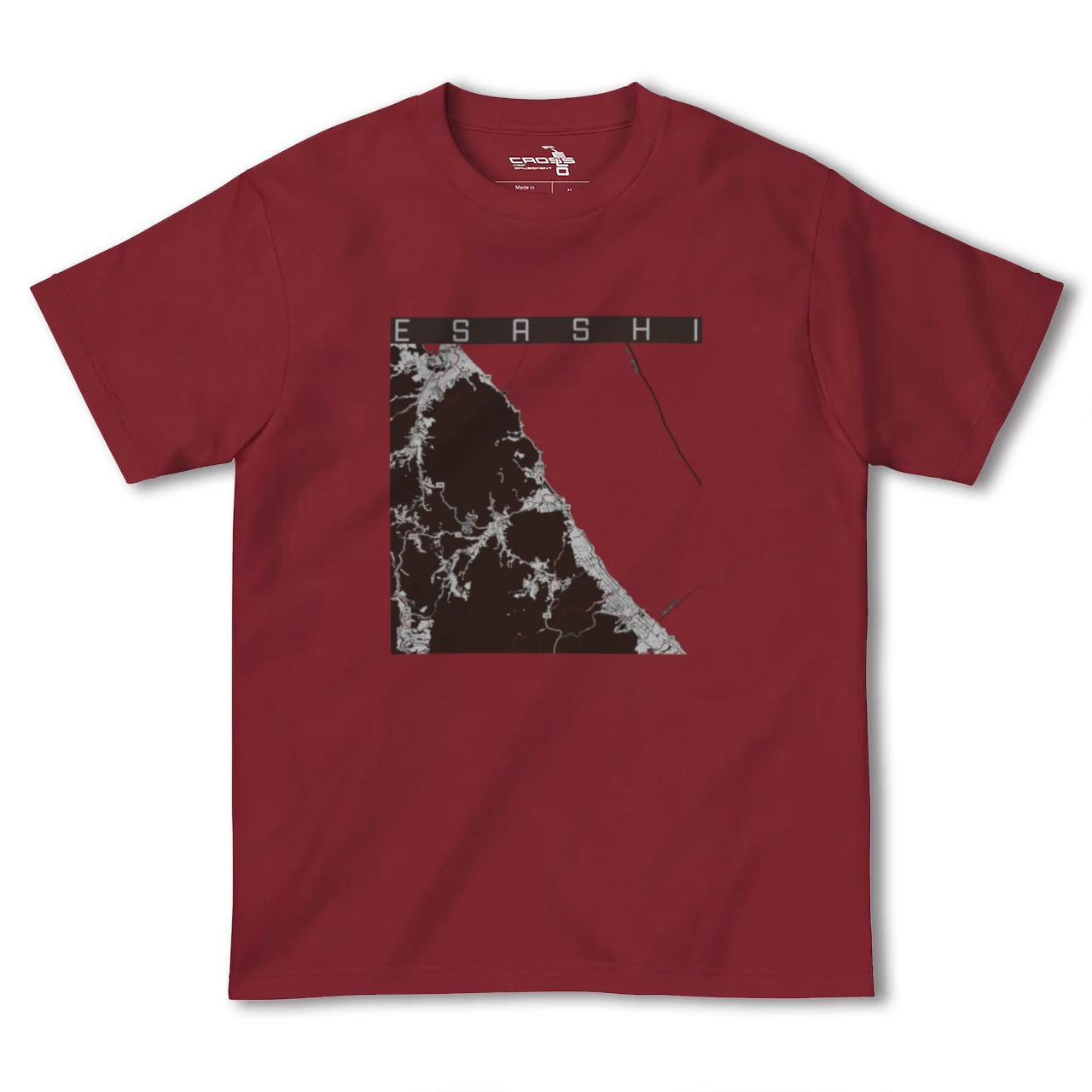 【枝幸(北海道)】地図柄ヘビーウェイトTシャツ