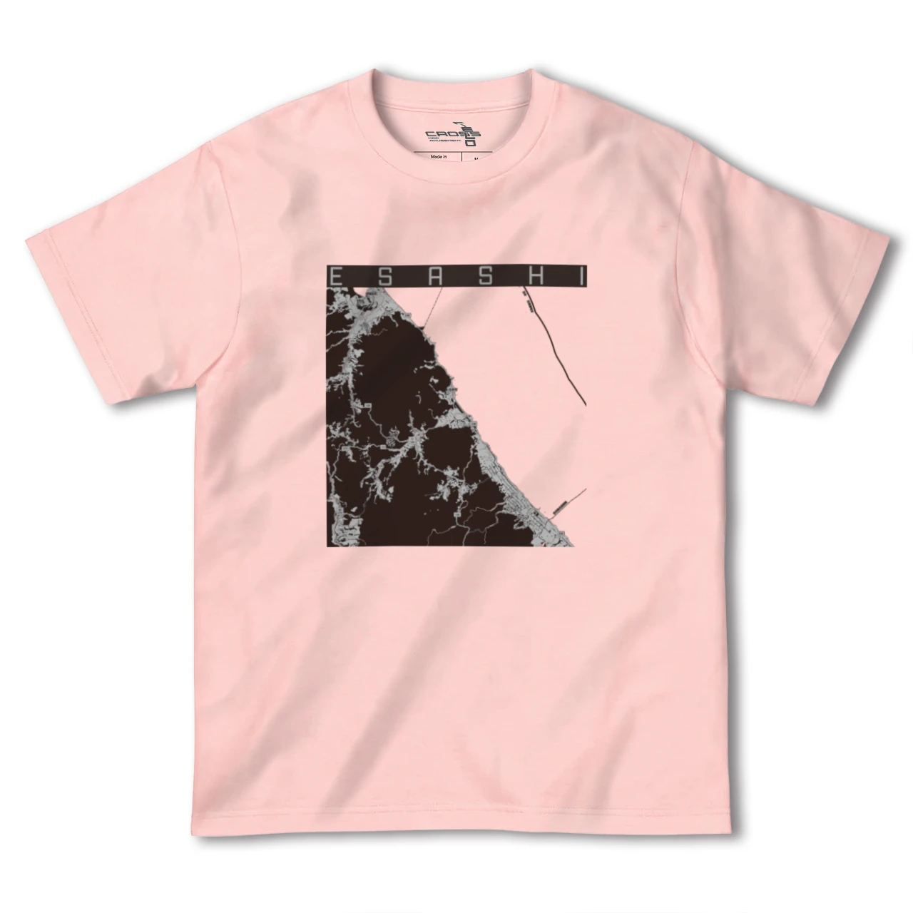 【枝幸(北海道)】地図柄ヘビーウェイトTシャツ