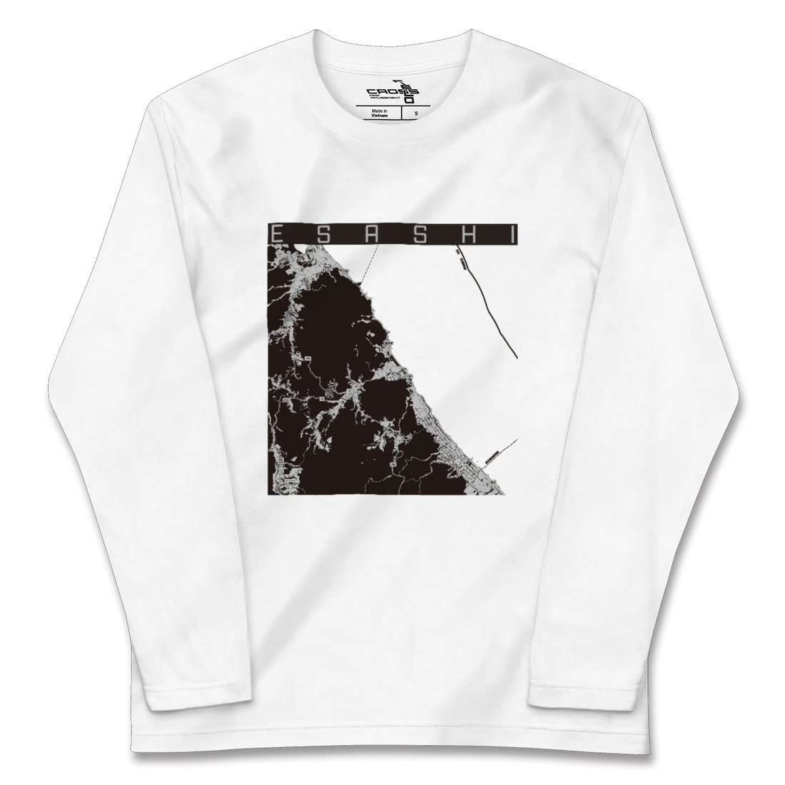 【枝幸(北海道)】地図柄ロングスリーブTシャツ