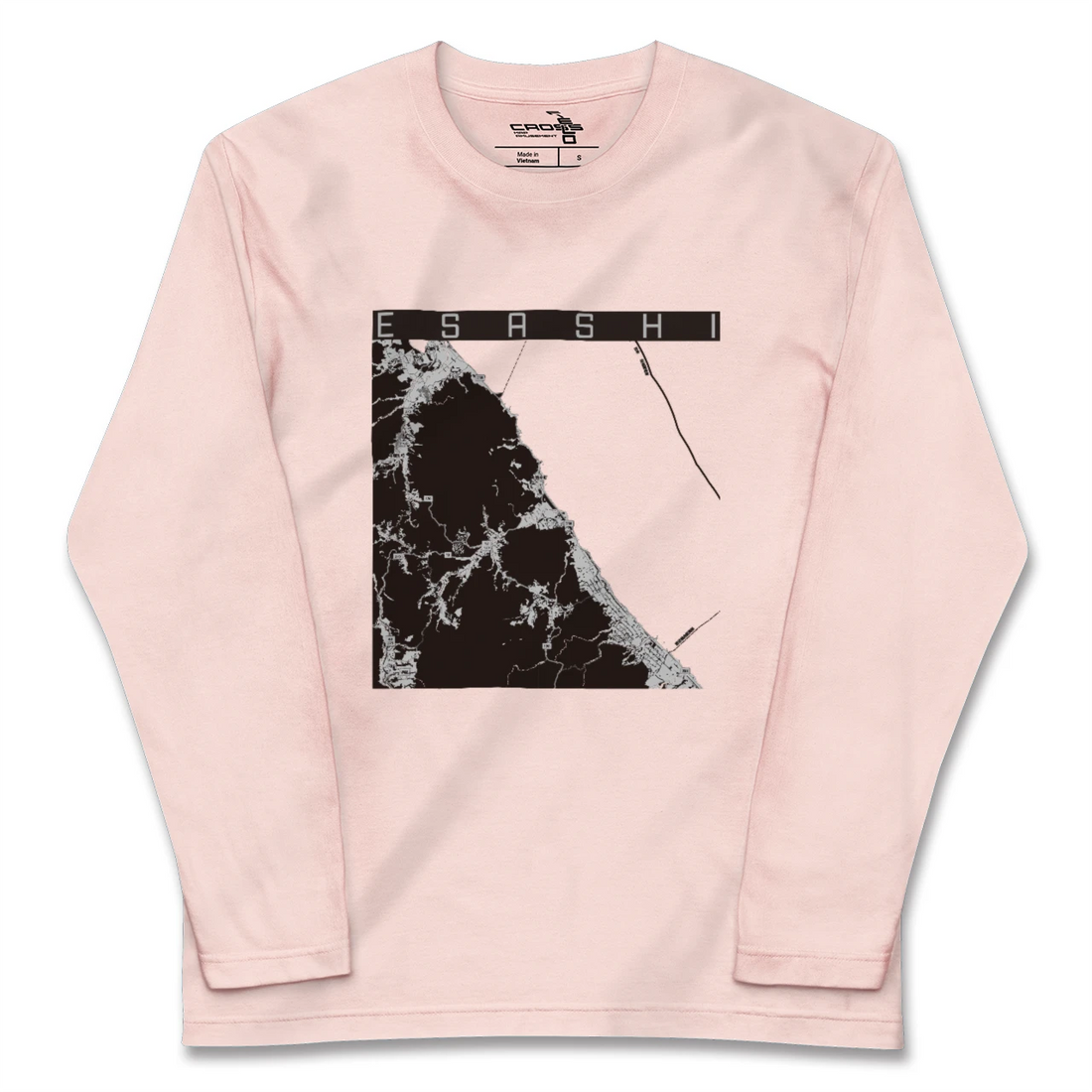 【枝幸(北海道)】地図柄ロングスリーブTシャツ