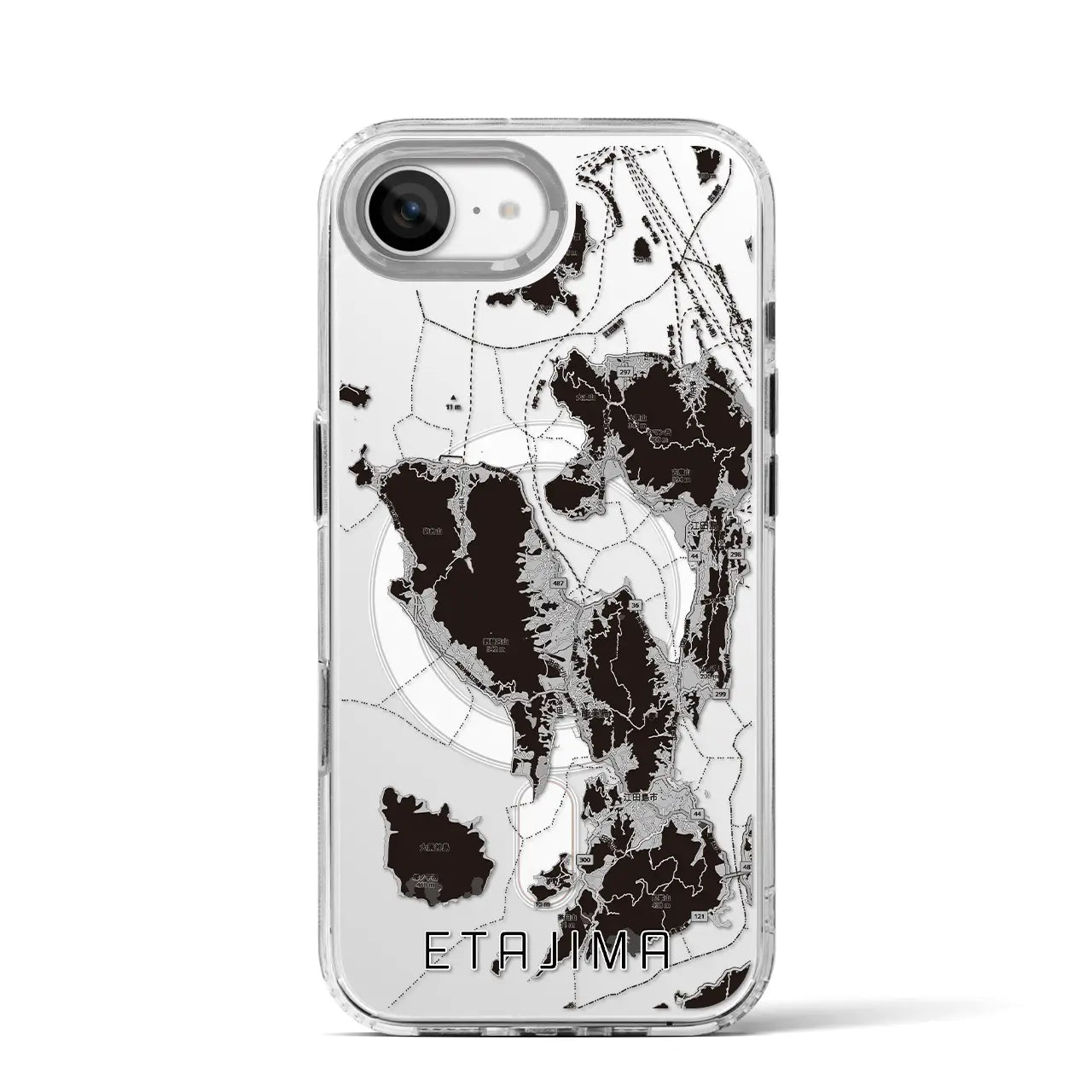 【江田島2(広島県)】地図柄iPhoneケース(MagSafeタイプ)