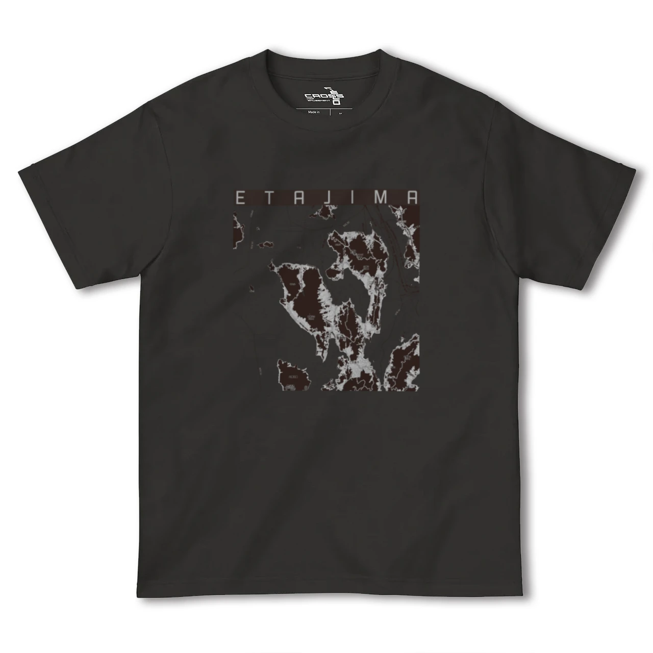 【江田島(広島県)】地図柄ヘビーウェイトTシャツ