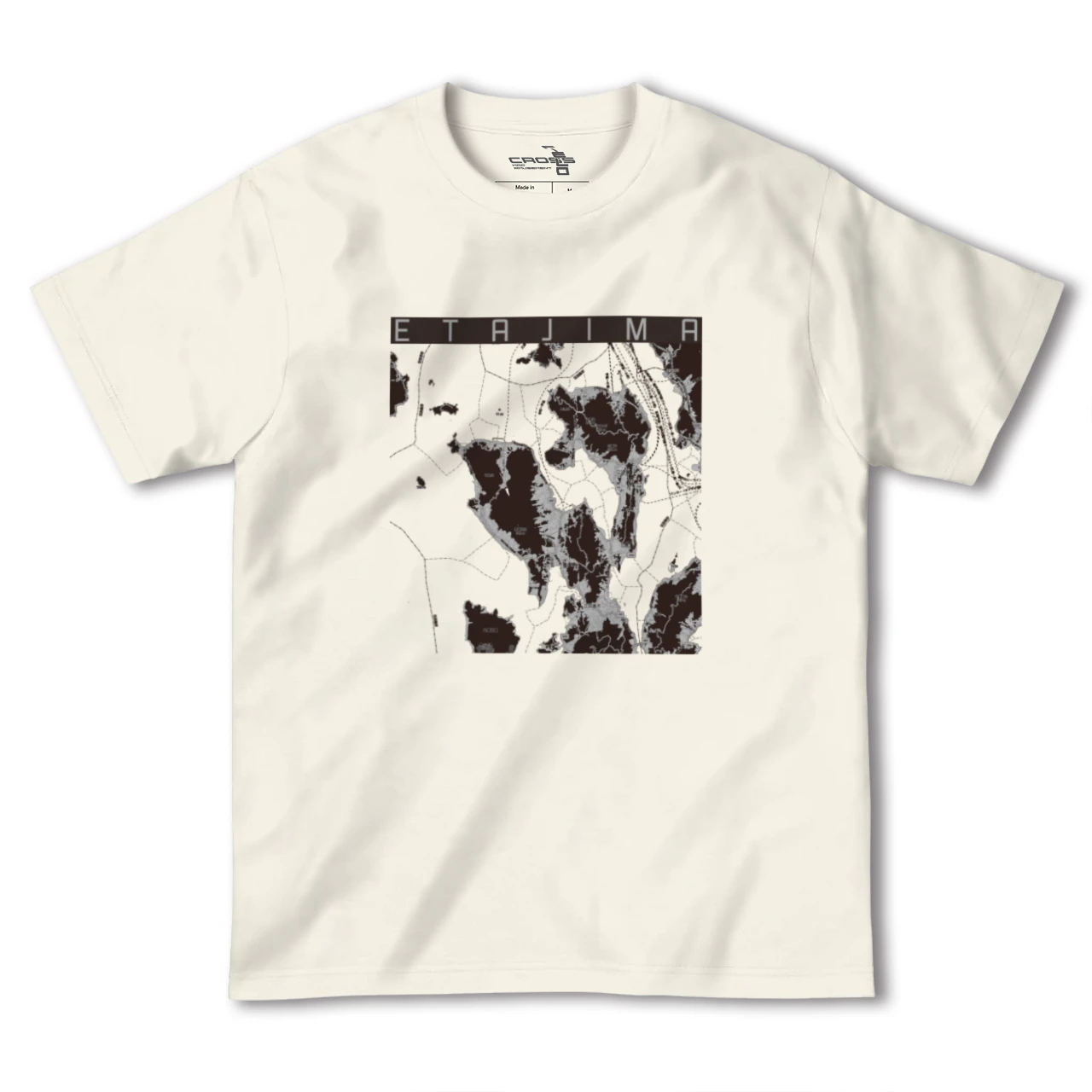 【江田島(広島県)】地図柄ヘビーウェイトTシャツ