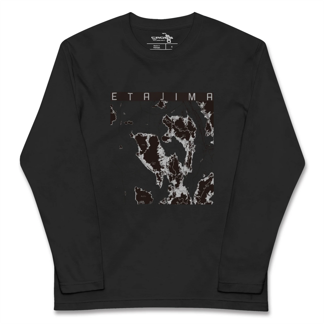 【江田島(広島県)】地図柄ロングスリーブTシャツ