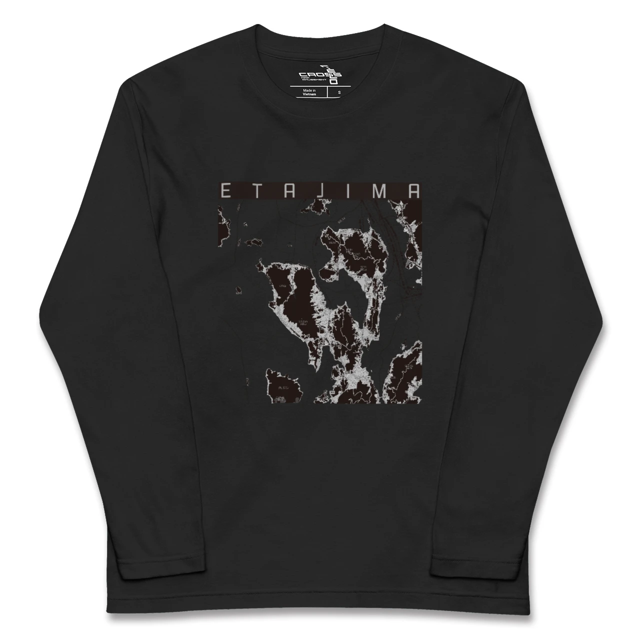【江田島2(広島県)】地図柄ロングスリーブTシャツ