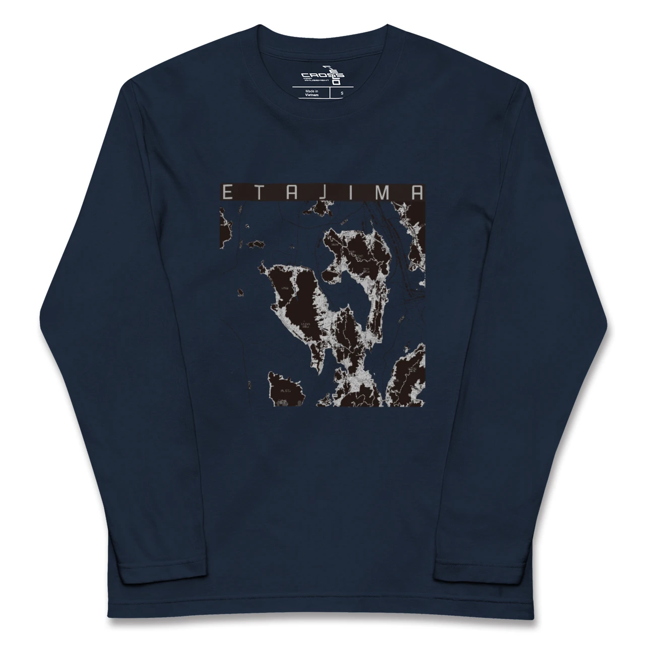 【江田島2(広島県)】地図柄ロングスリーブTシャツ
