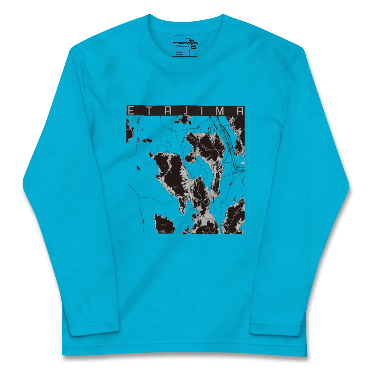 【江田島(広島県)】地図柄ロングスリーブTシャツ