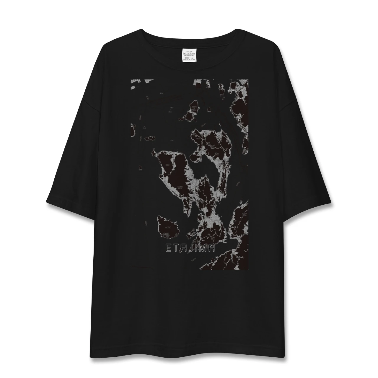 【江田島(広島県)】地図柄ビッグシルエットTシャツ