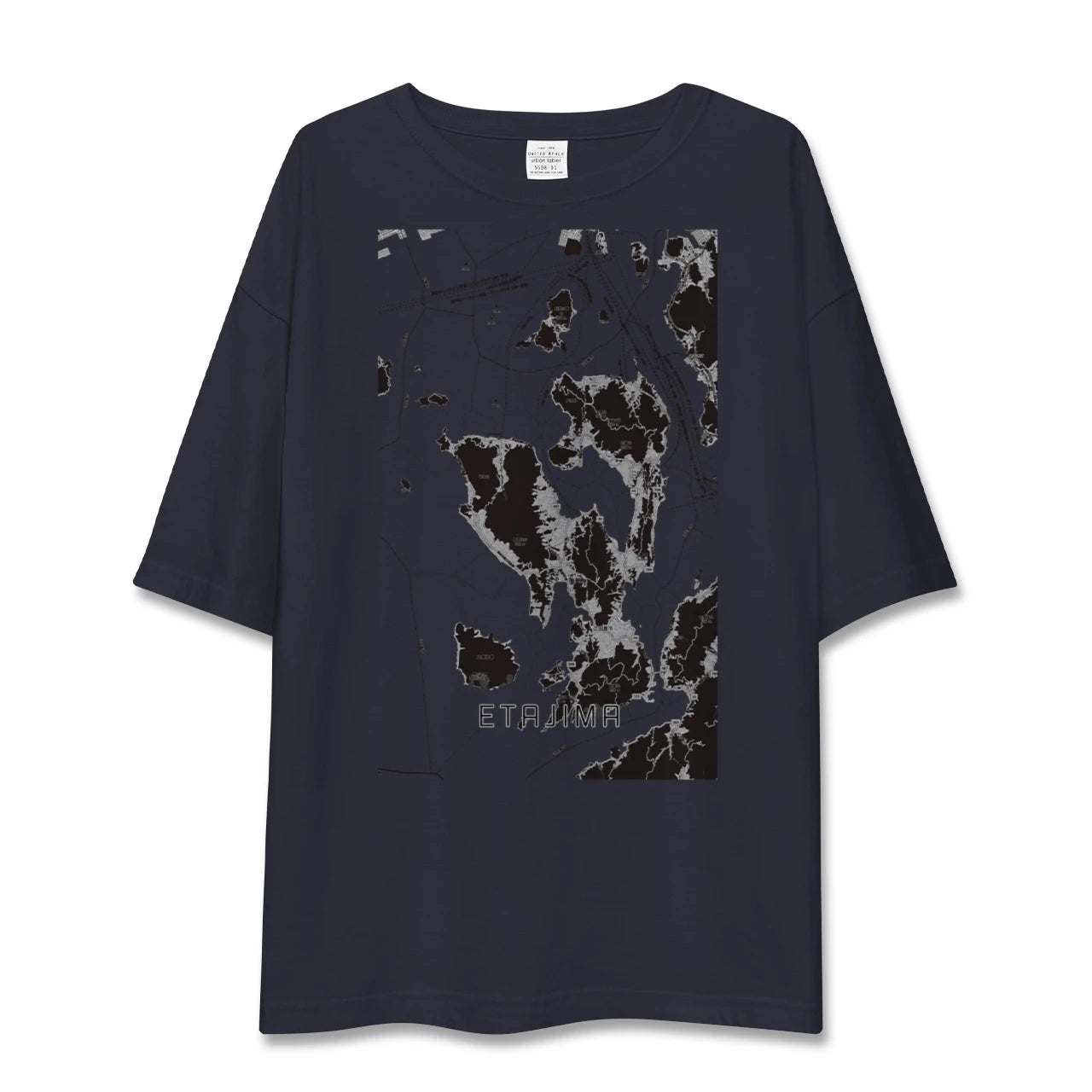 【江田島(広島県)】地図柄ビッグシルエットTシャツ