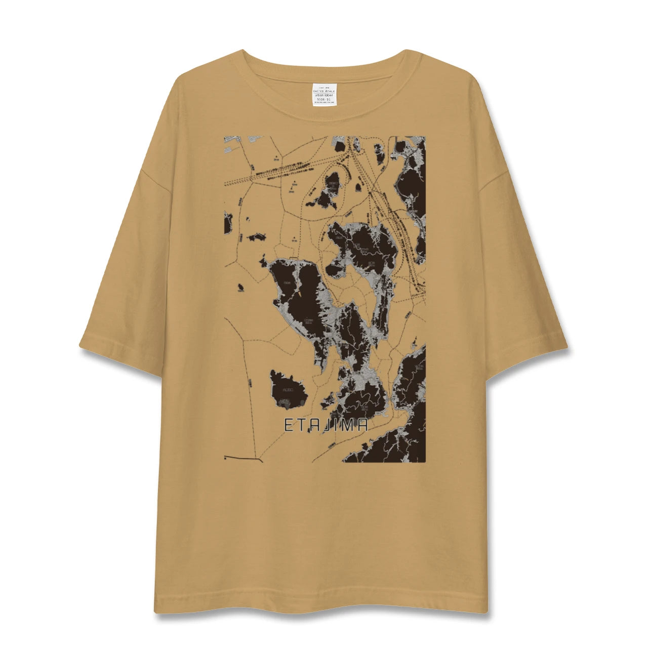【江田島(広島県)】地図柄ビッグシルエットTシャツ