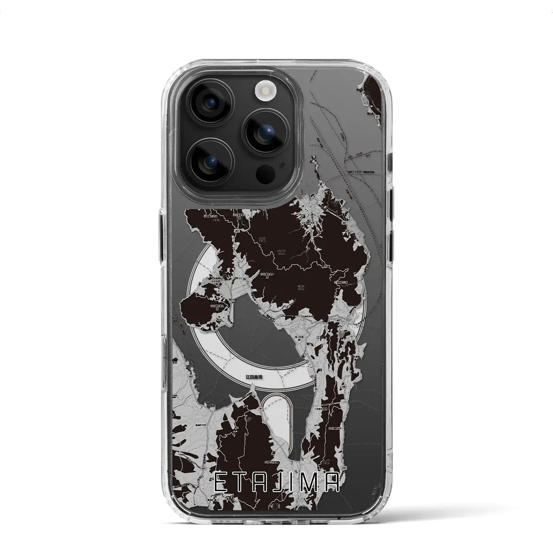 【江田島(広島県)】地図柄iPhoneケース(MagSafeタイプ)