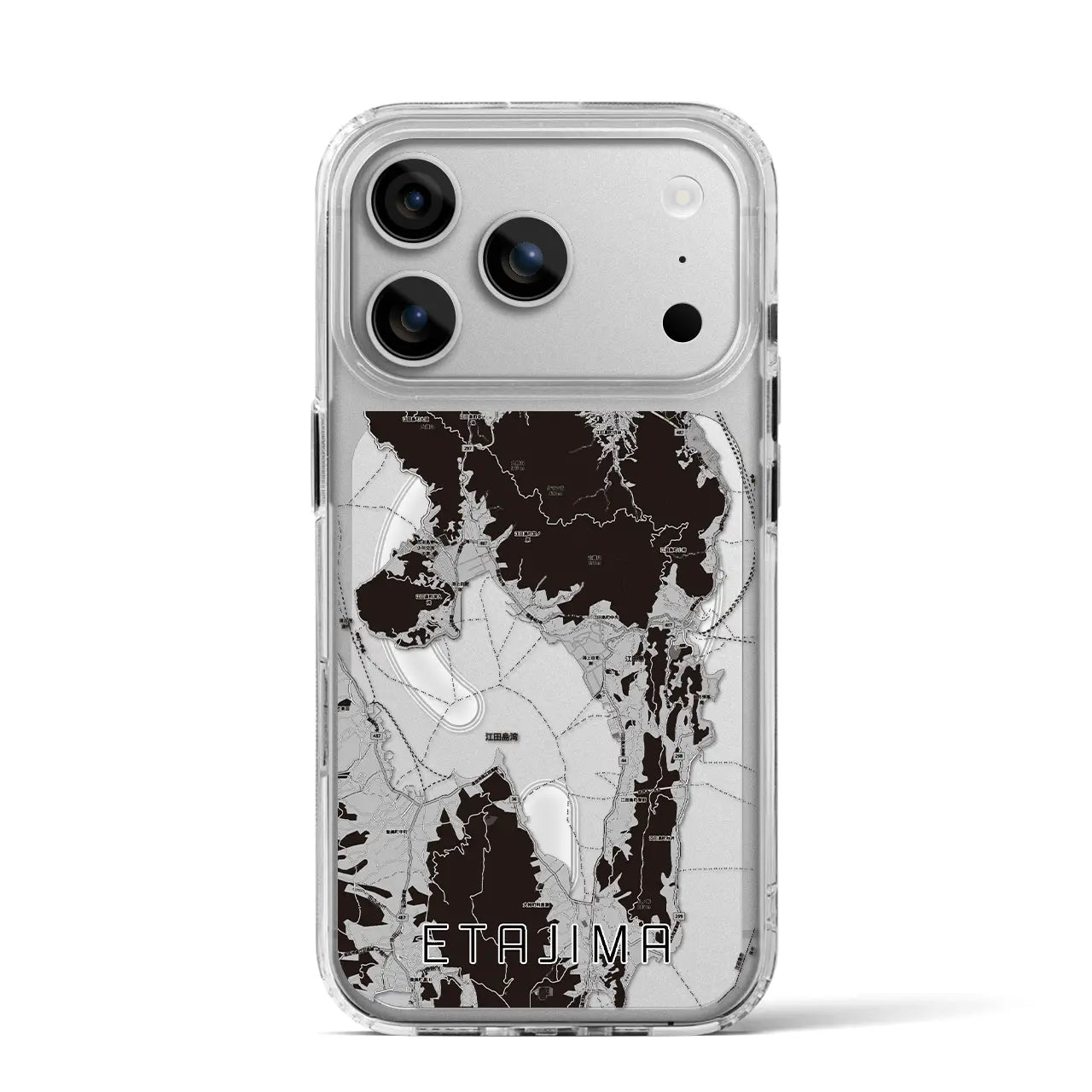 【江田島(広島県)】地図柄iPhoneケース(MagSafeタイプ)