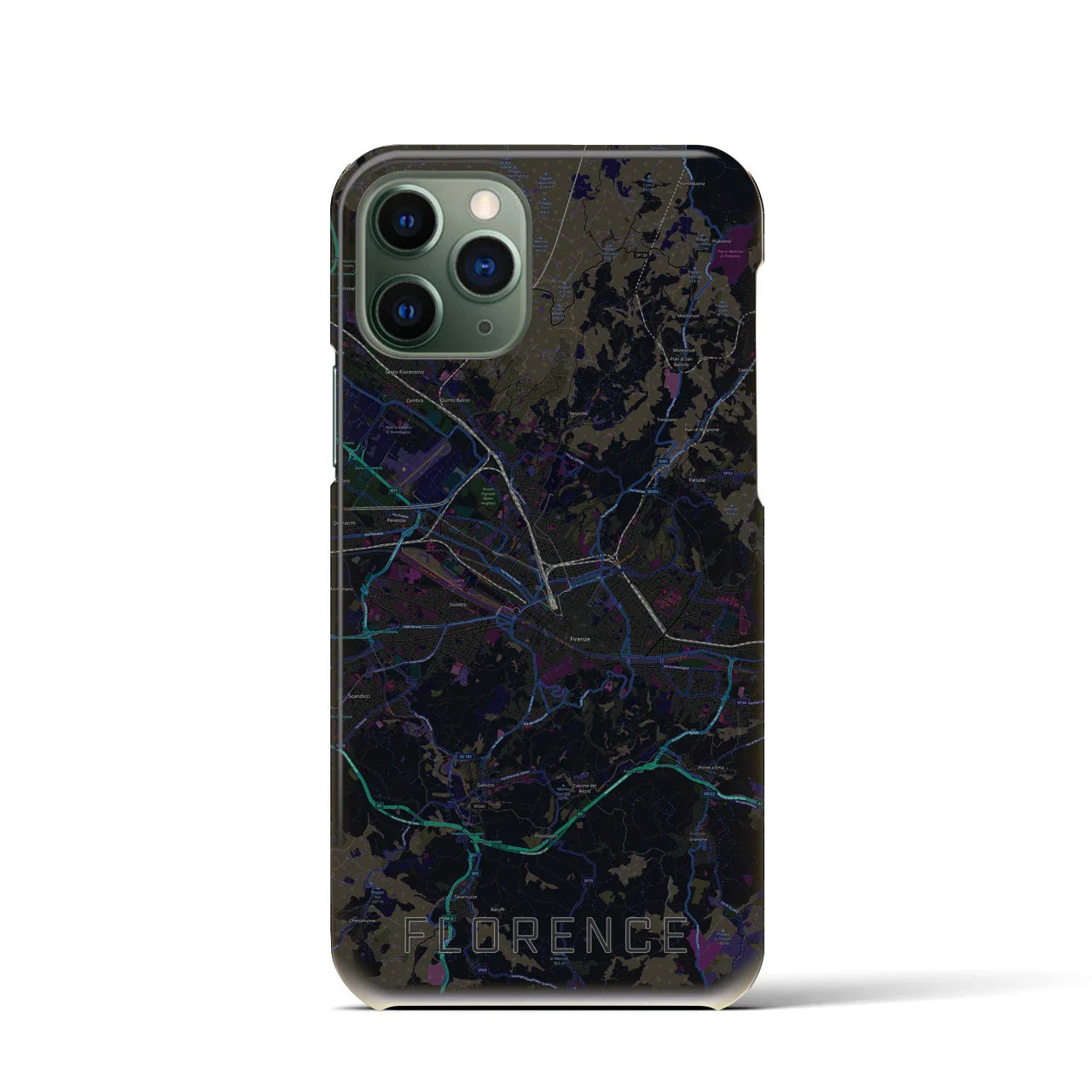【フィレンツェ(イタリア)】地図柄iPhoneケース(バックカバータイプ)