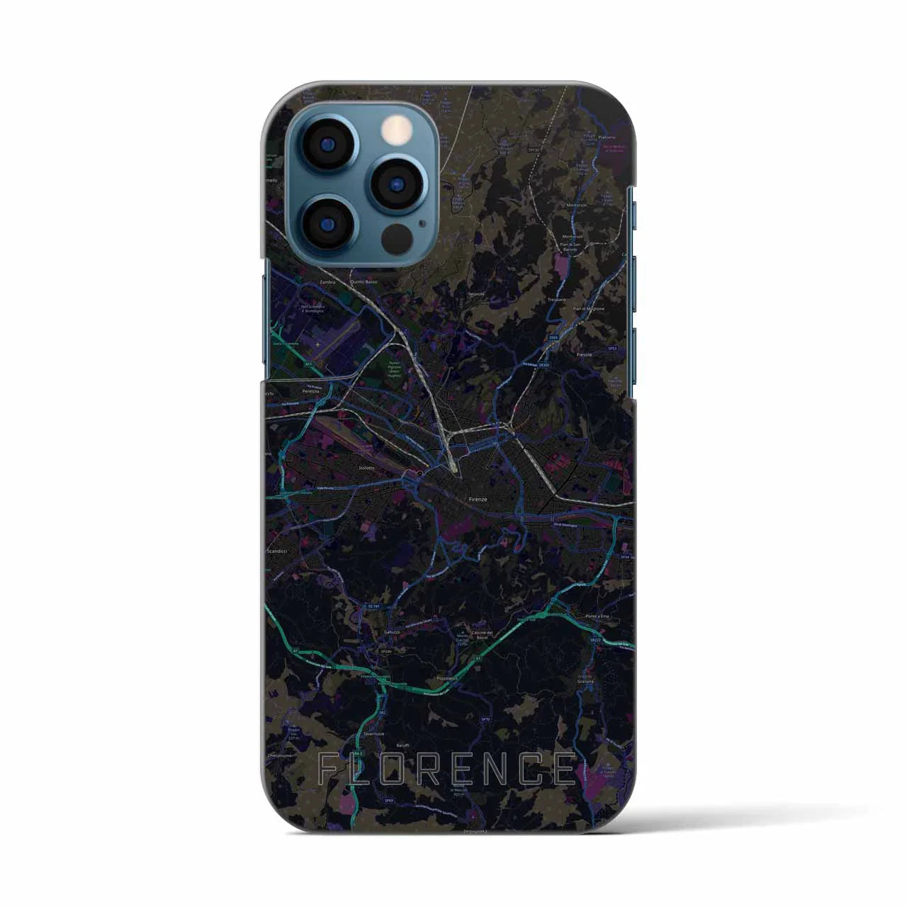 【フィレンツェ(イタリア)】地図柄iPhoneケース(バックカバータイプ)