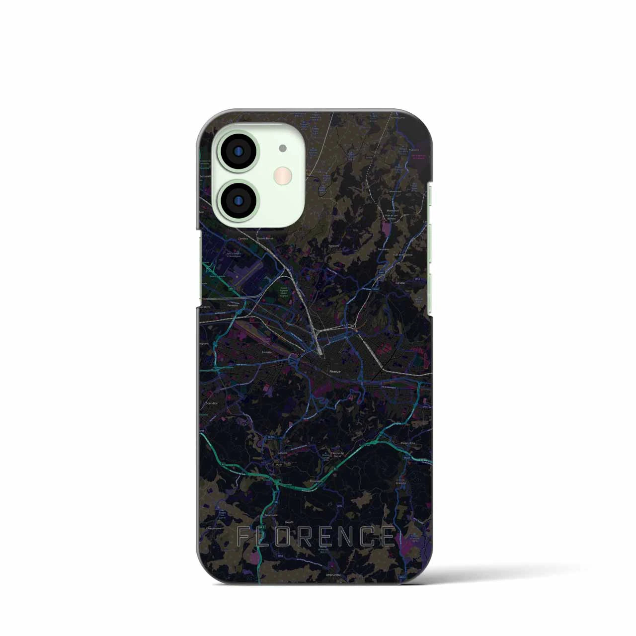 【フィレンツェ(イタリア)】地図柄iPhoneケース(バックカバータイプ)