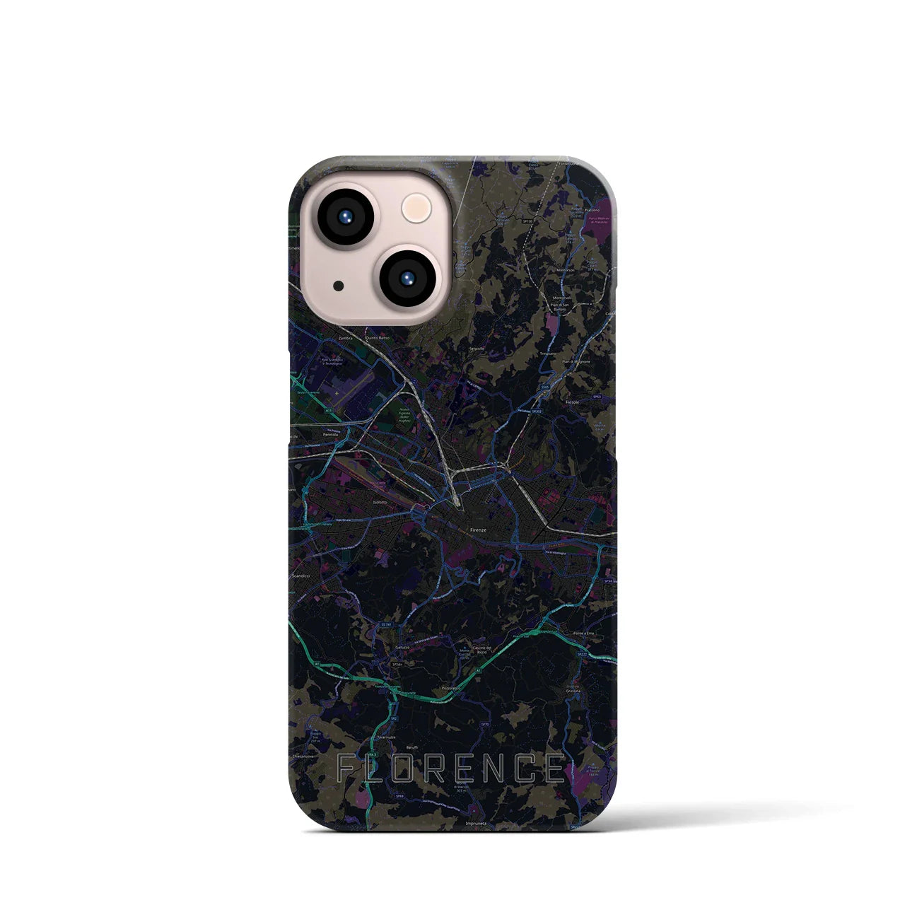 【フィレンツェ(イタリア)】地図柄iPhoneケース(バックカバータイプ)