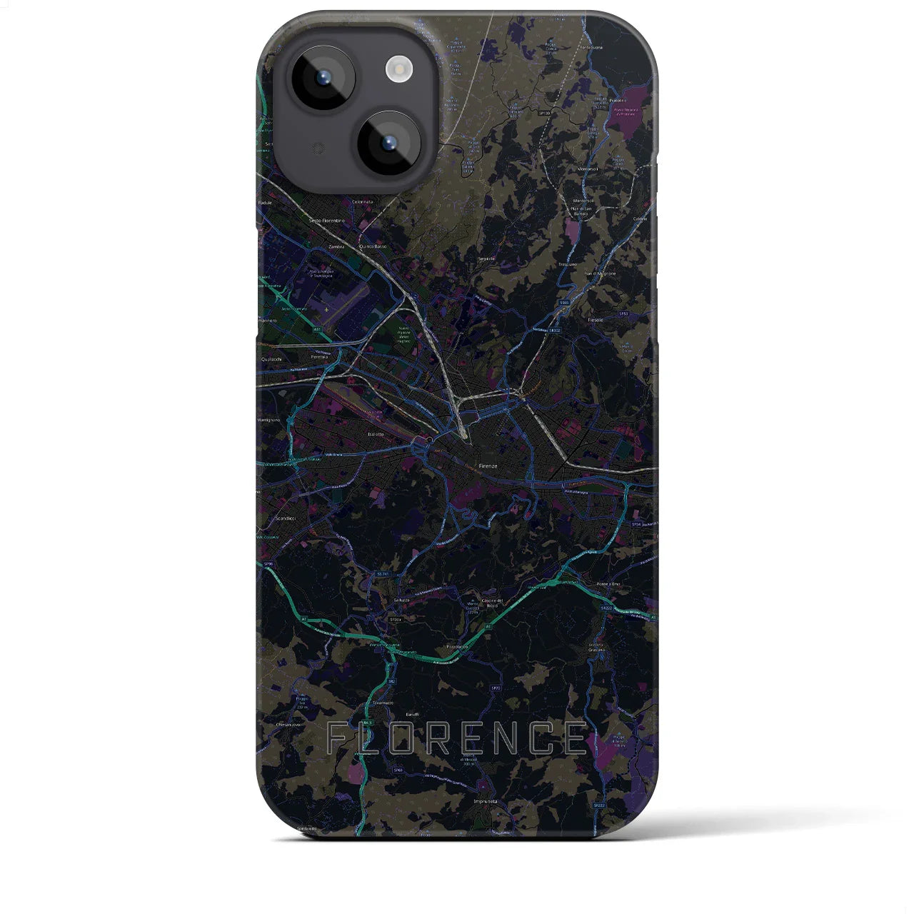 【フィレンツェ(イタリア)】地図柄iPhoneケース(バックカバータイプ)