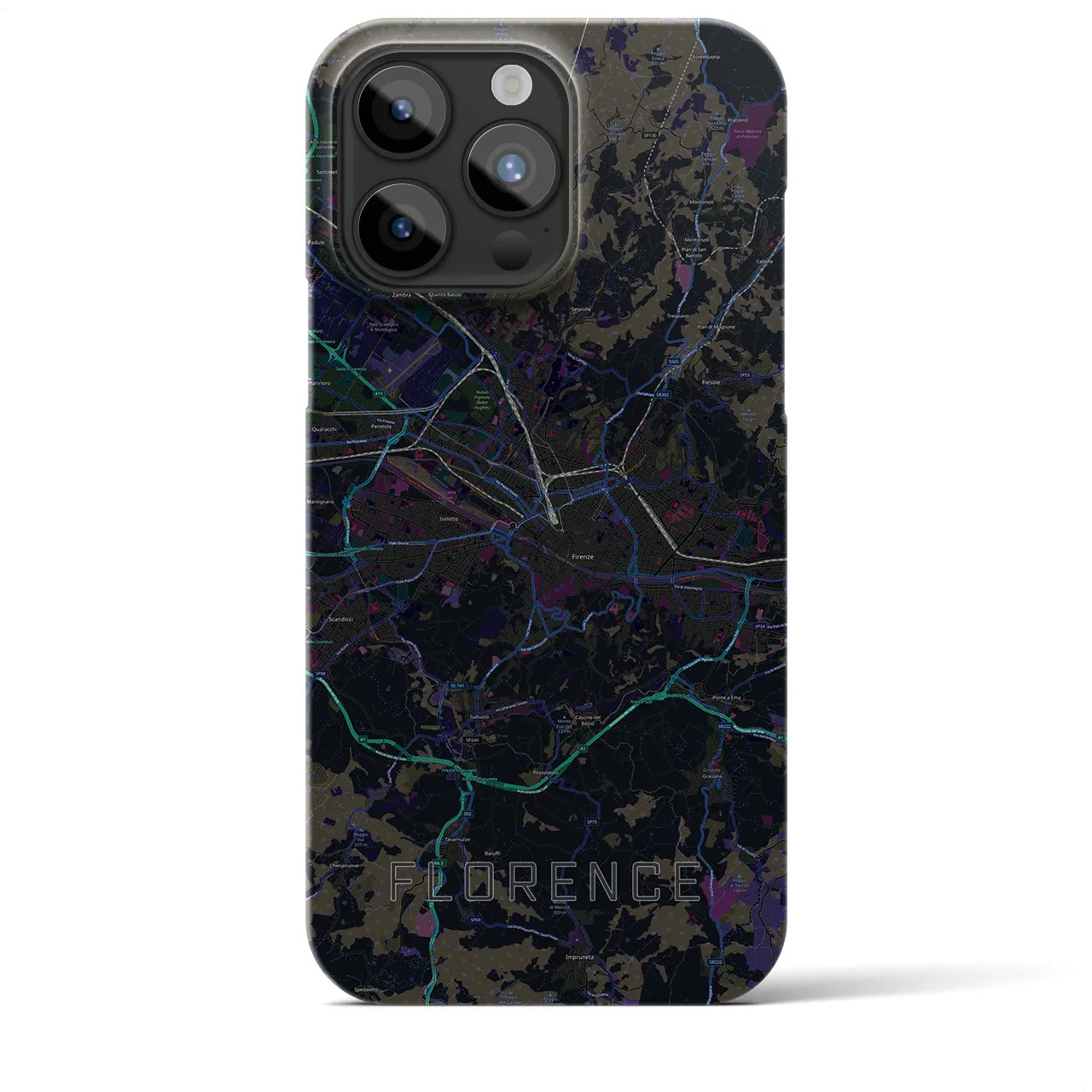 【フィレンツェ(イタリア)】地図柄iPhoneケース(バックカバータイプ)