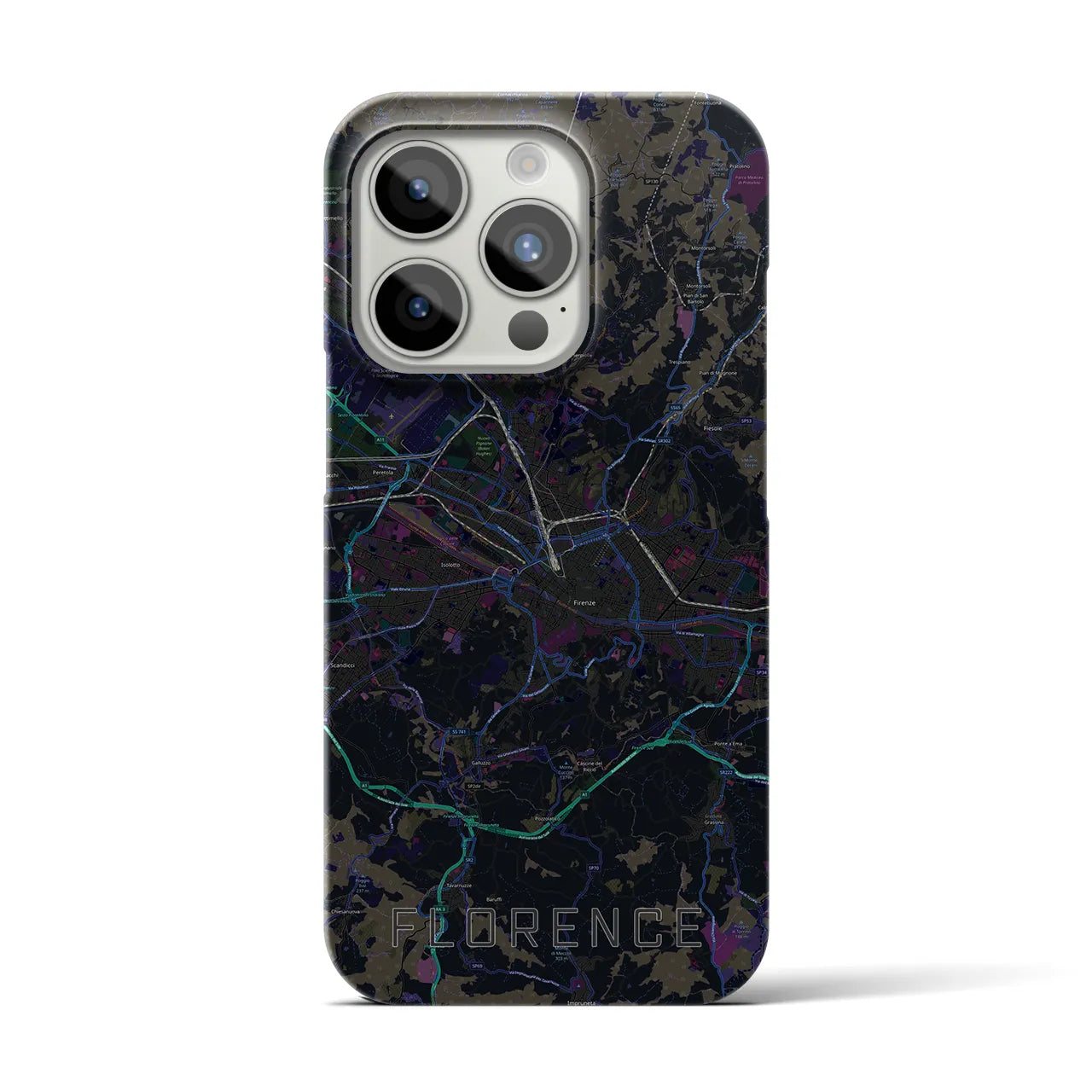 【フィレンツェ(イタリア)】地図柄iPhoneケース(バックカバータイプ)