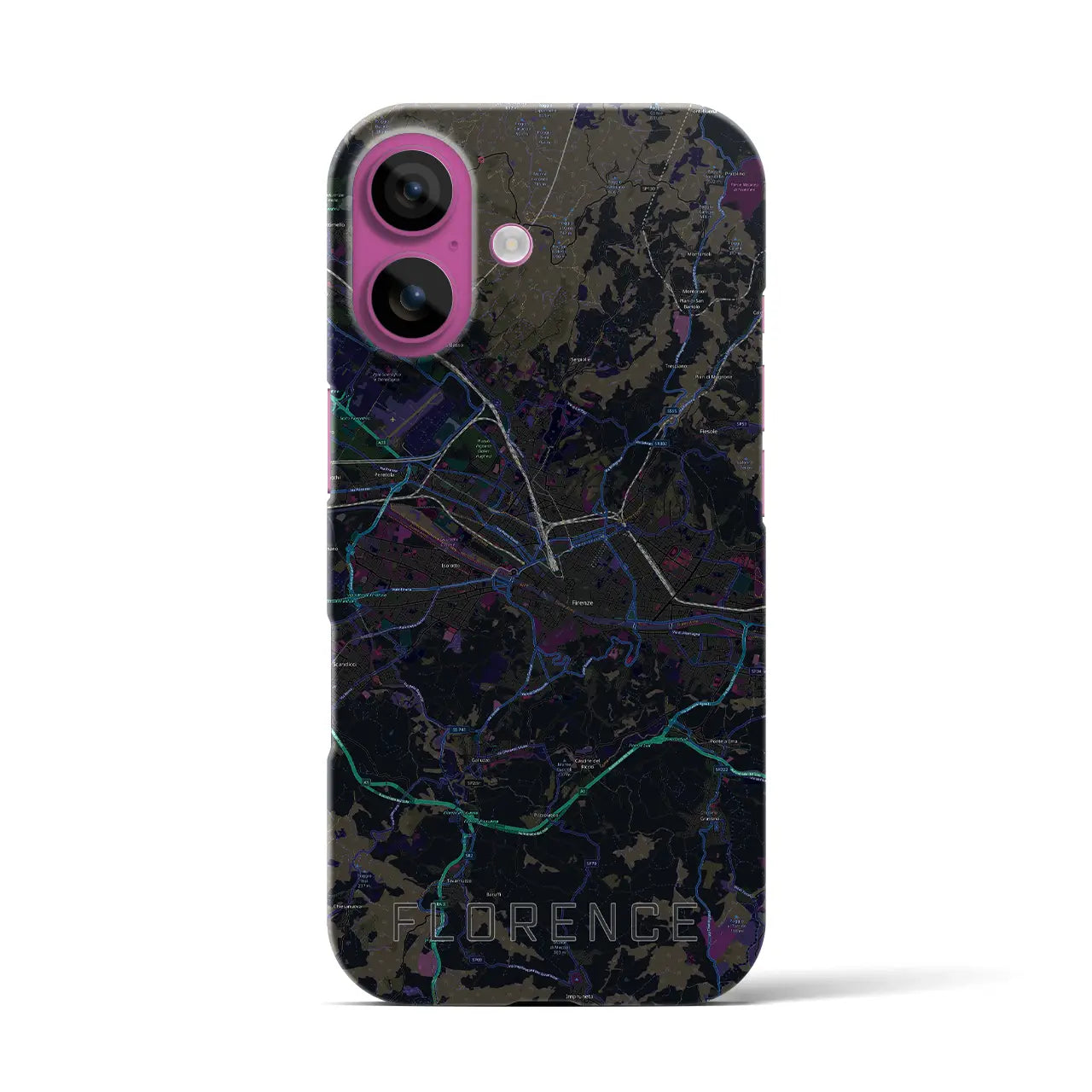 【フィレンツェ(イタリア)】地図柄iPhoneケース(バックカバータイプ)