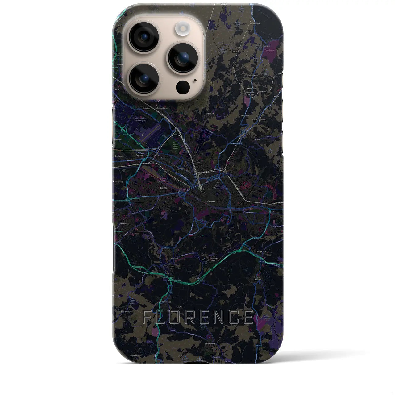 【フィレンツェ(イタリア)】地図柄iPhoneケース(バックカバータイプ)