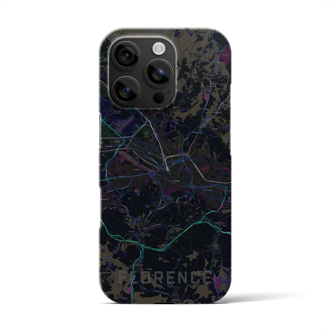 【フィレンツェ(イタリア)】地図柄iPhoneケース(バックカバータイプ)