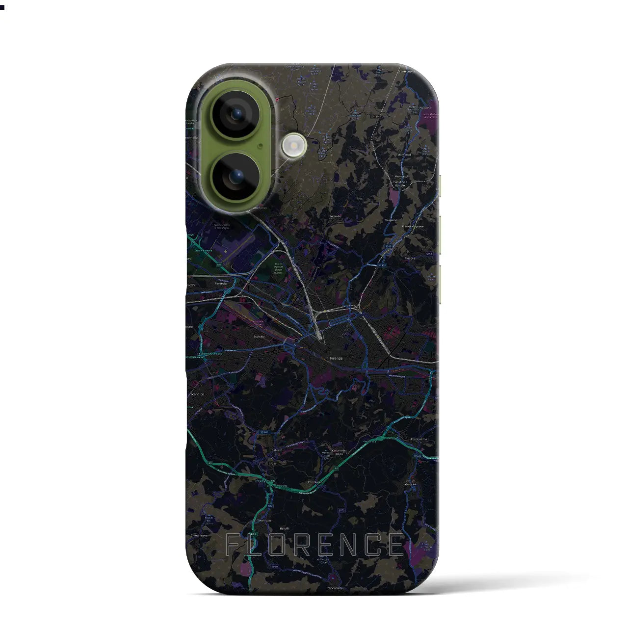 【フィレンツェ(イタリア)】地図柄iPhoneケース(バックカバータイプ)