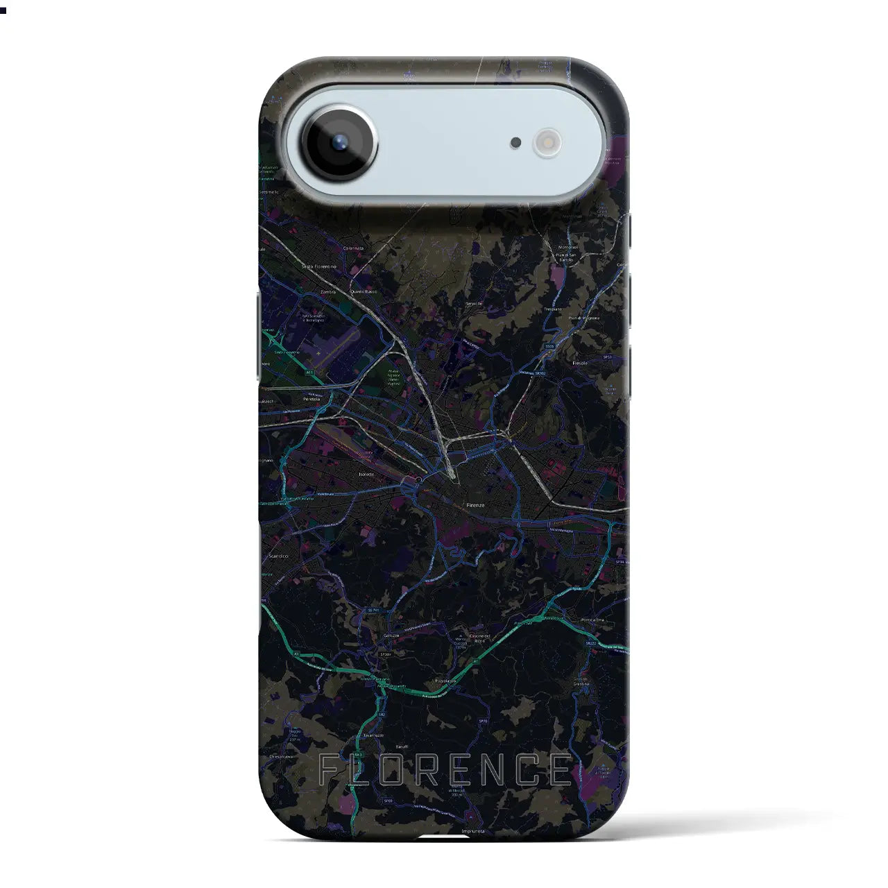 【フィレンツェ(イタリア)】地図柄iPhoneケース(バックカバータイプ)