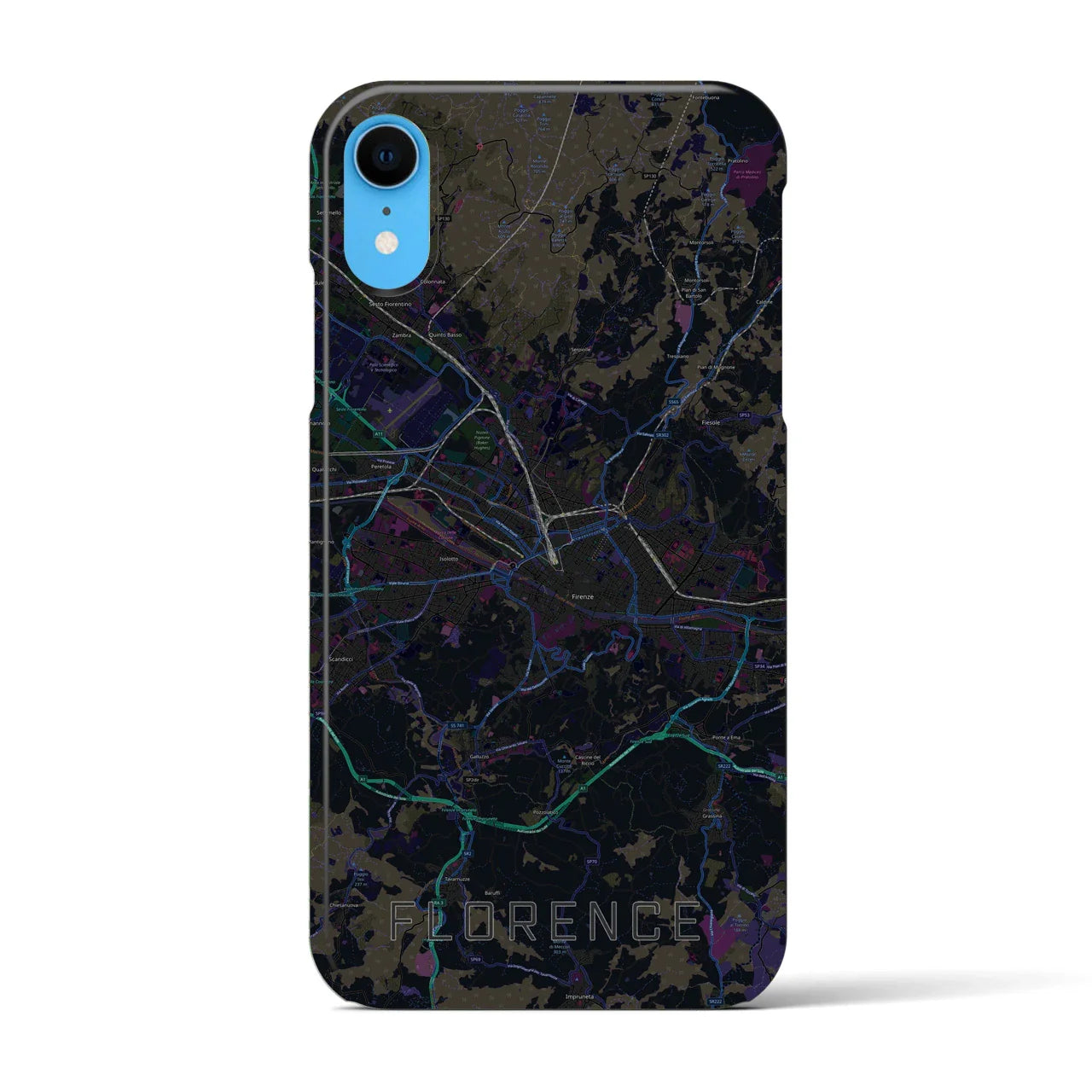 【フィレンツェ(イタリア)】地図柄iPhoneケース(バックカバータイプ)