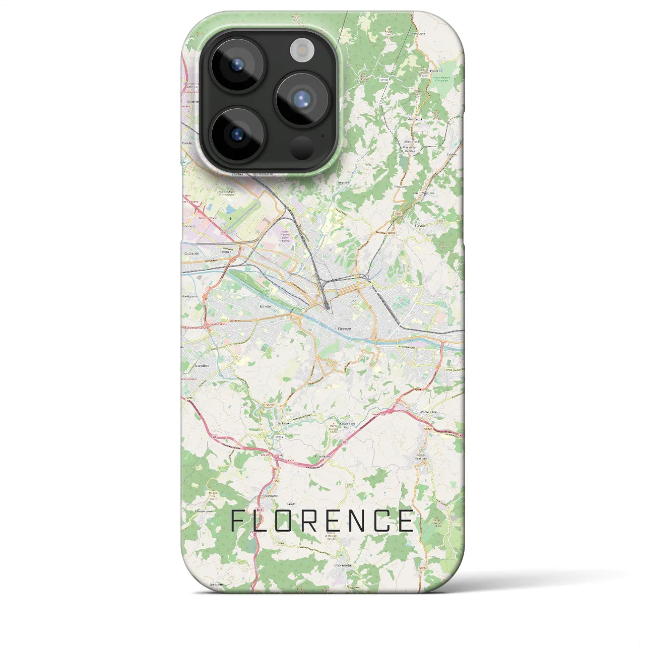 【フィレンツェ(イタリア)】地図柄iPhoneケース(バックカバータイプ)