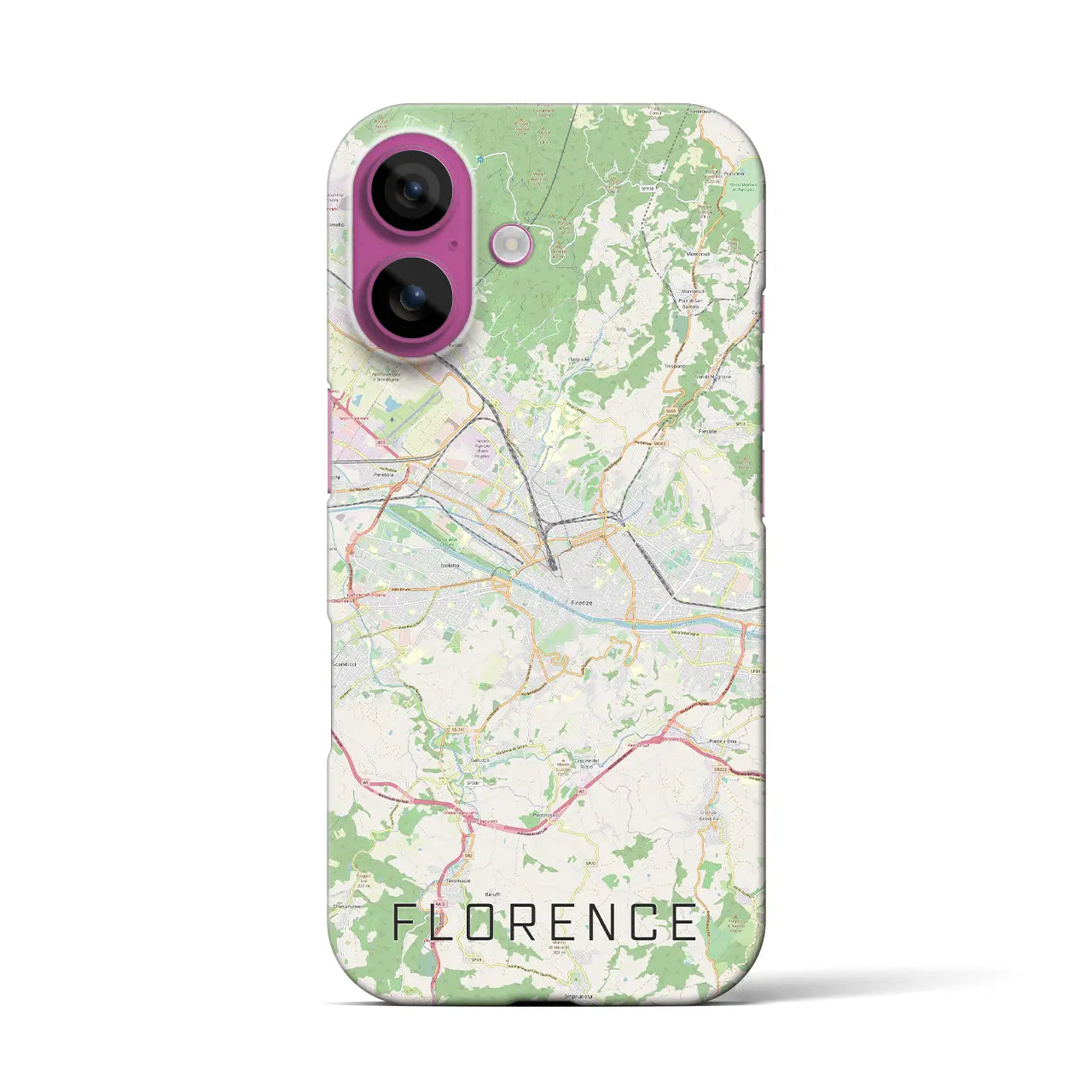 【フィレンツェ(イタリア)】地図柄iPhoneケース(バックカバータイプ)