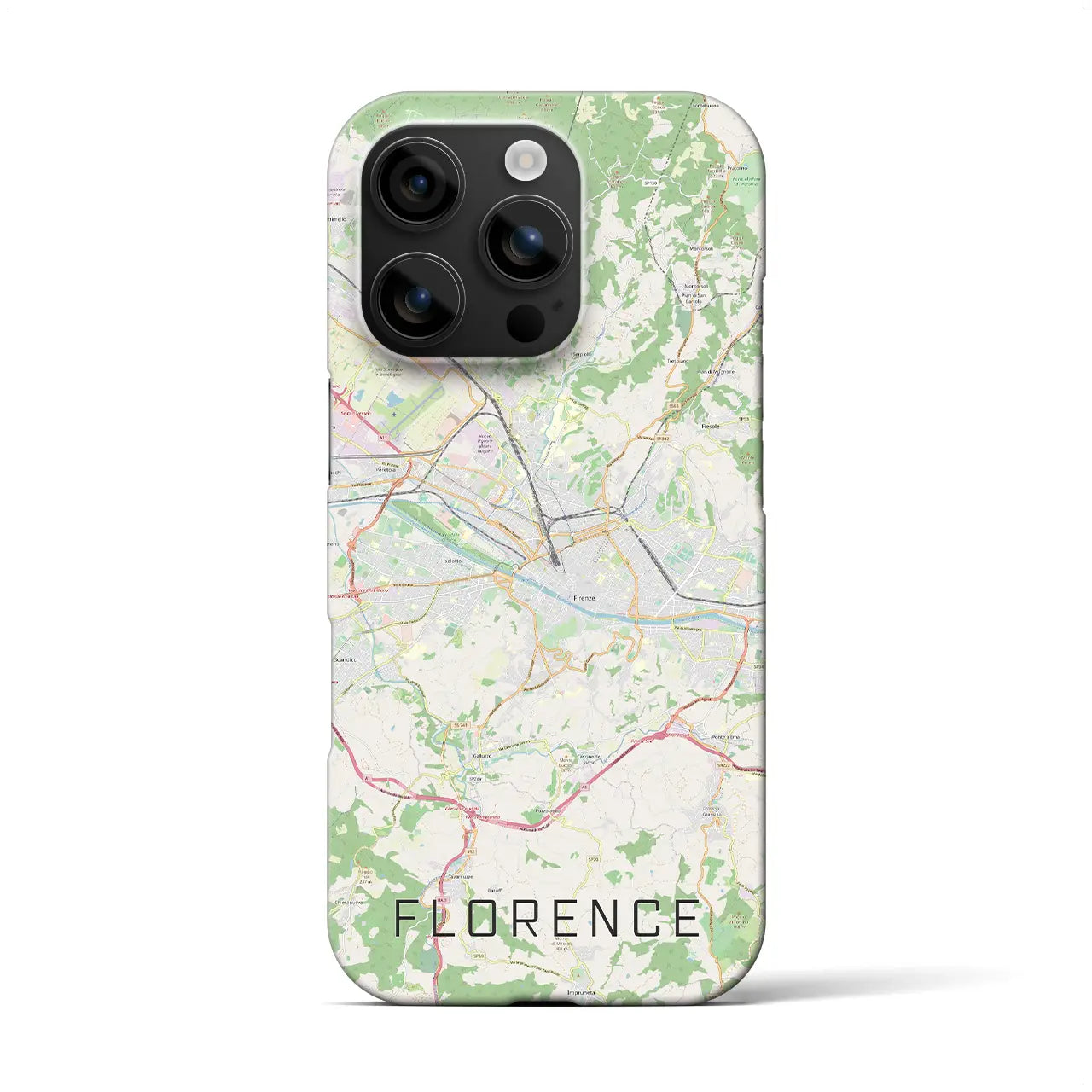 【フィレンツェ(イタリア)】地図柄iPhoneケース(バックカバータイプ)